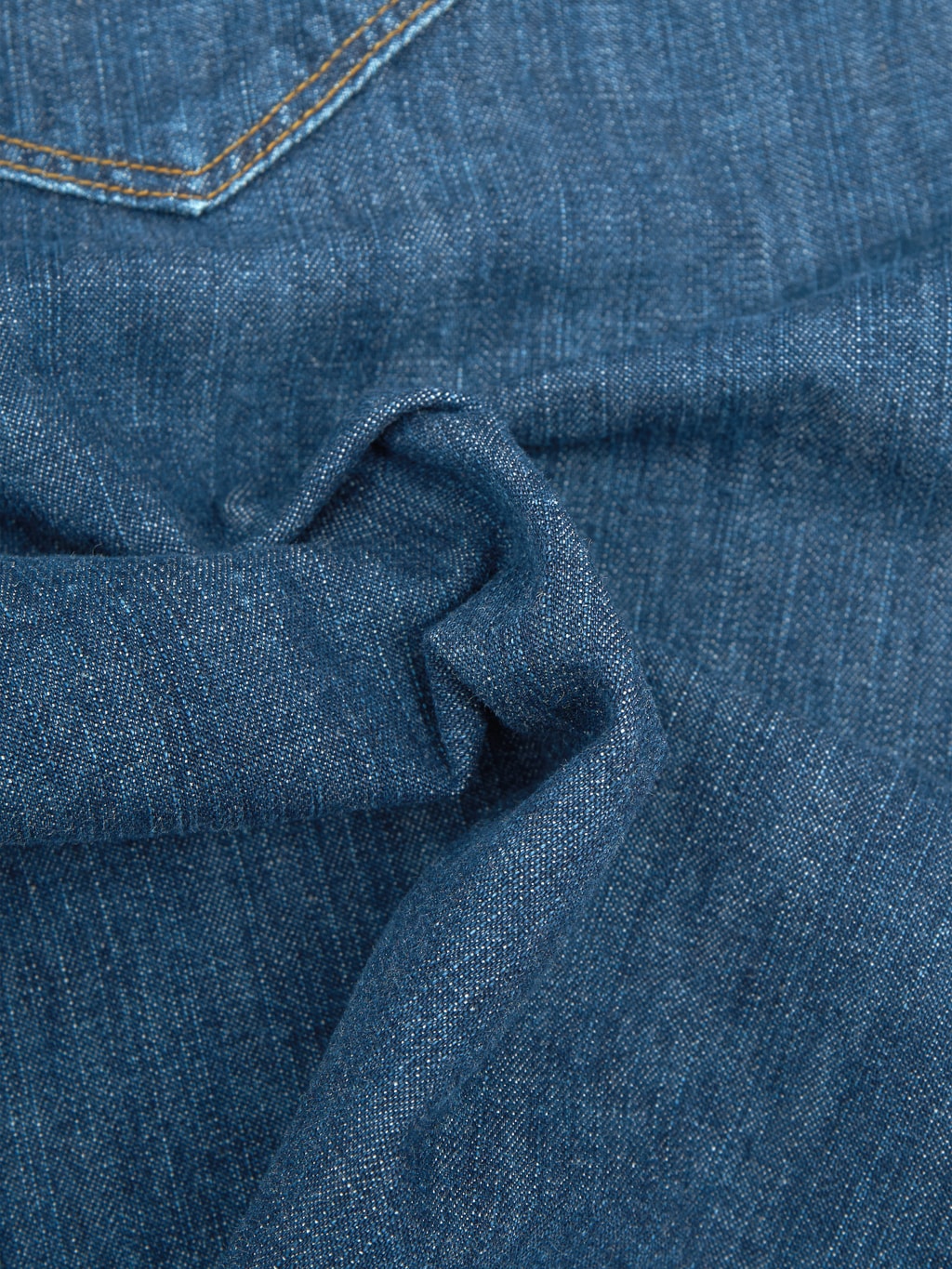 Stevenson overall cody shirt faded indigo denim fabric texture