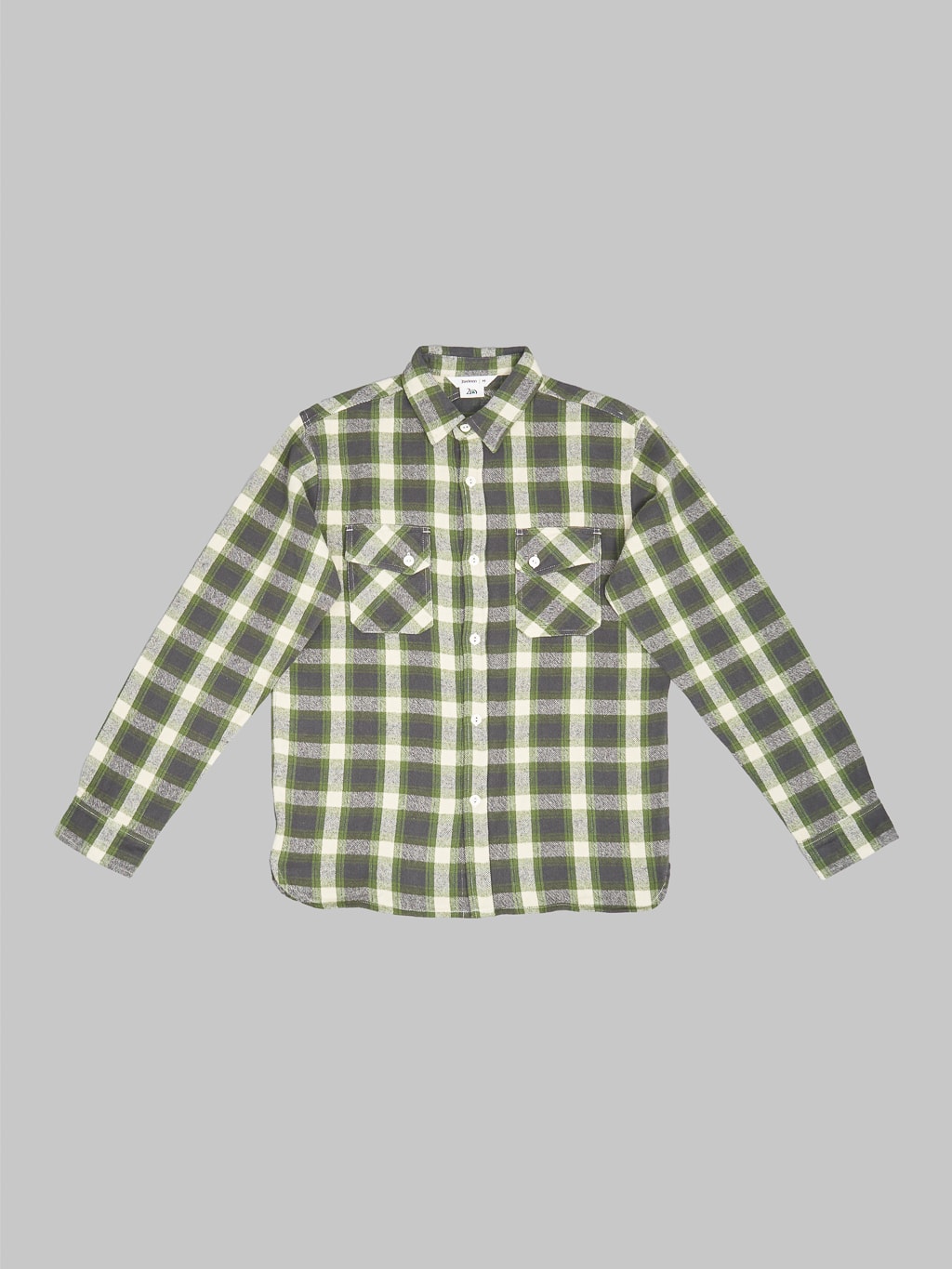 3sixteen Crosscut Flannel Emerald Shaggy Check front