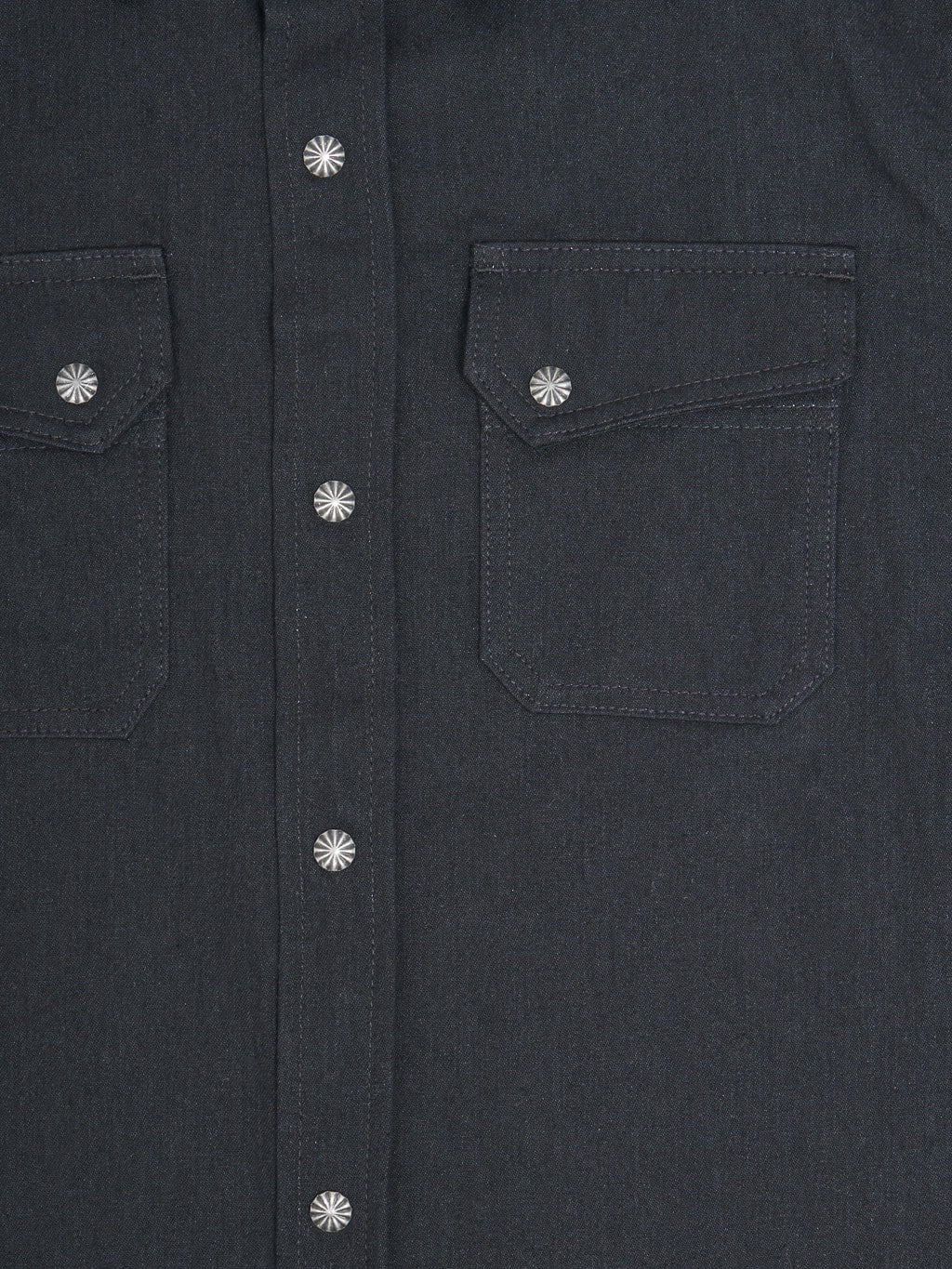 3sixteen Crosscut Western black Denim Shirt buttons