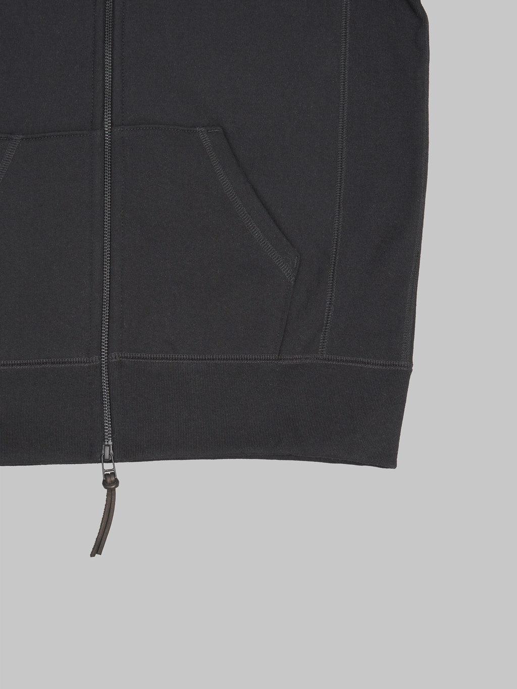 3sixteen Heavyweight Zip Hoody black pockets