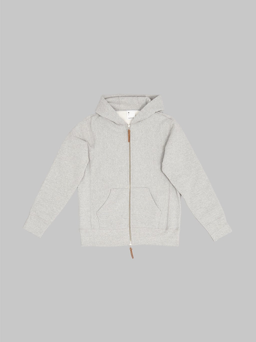 3sixteen Heavyweight Zip Hoody grey front