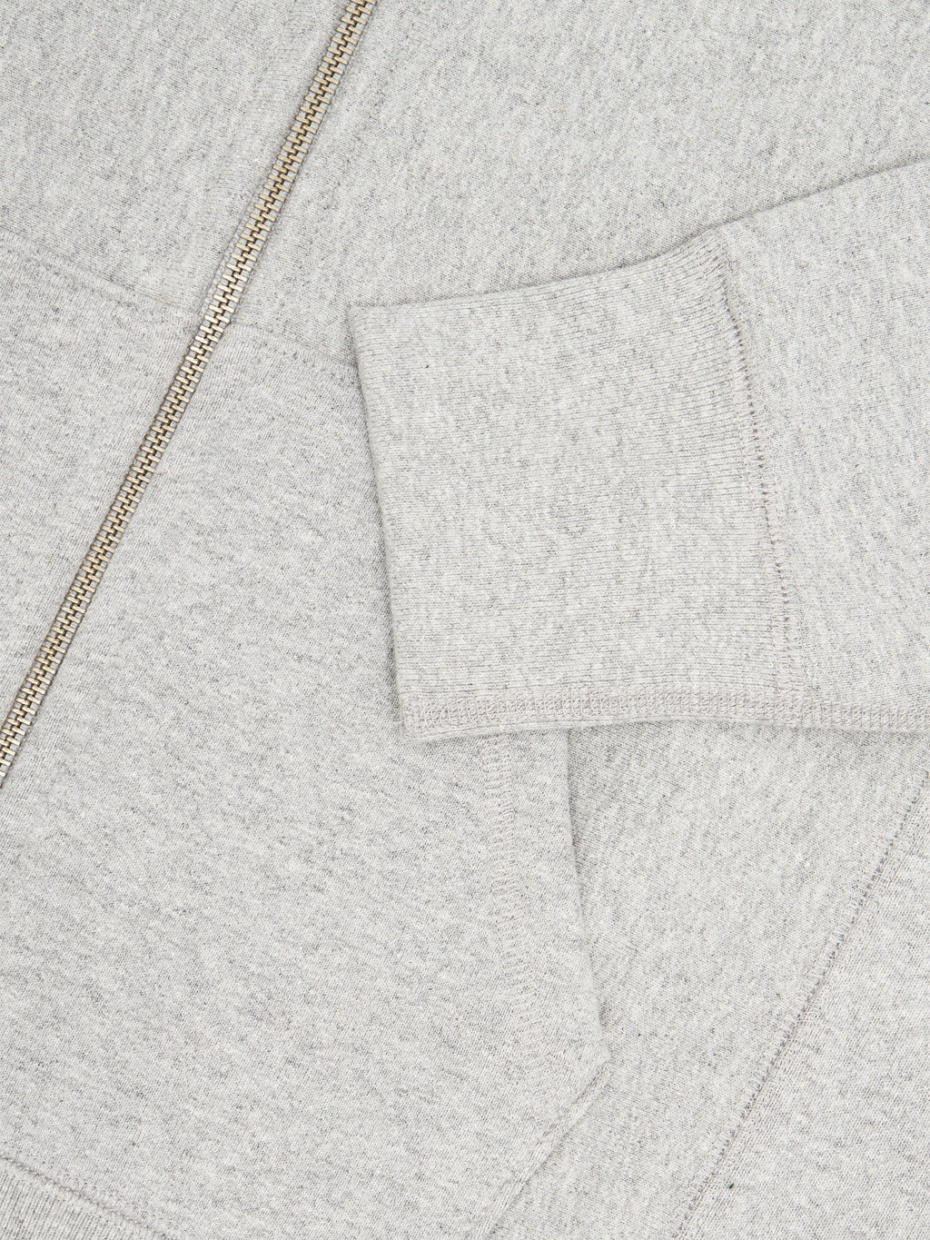 3sixteen Heavyweight Zip Hoody grey cuff
