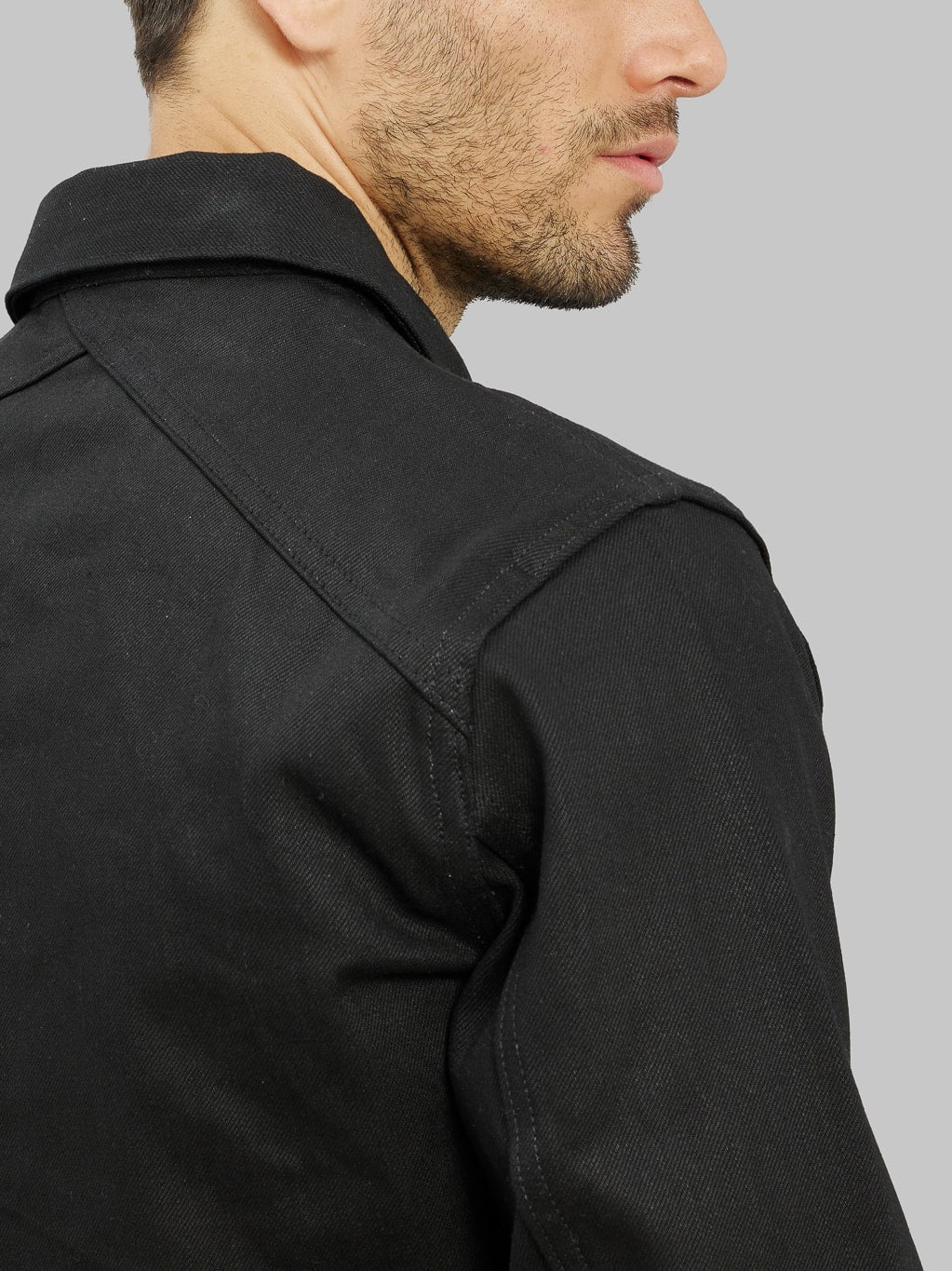 3sixteen type III denim jacket double black crossback yoke