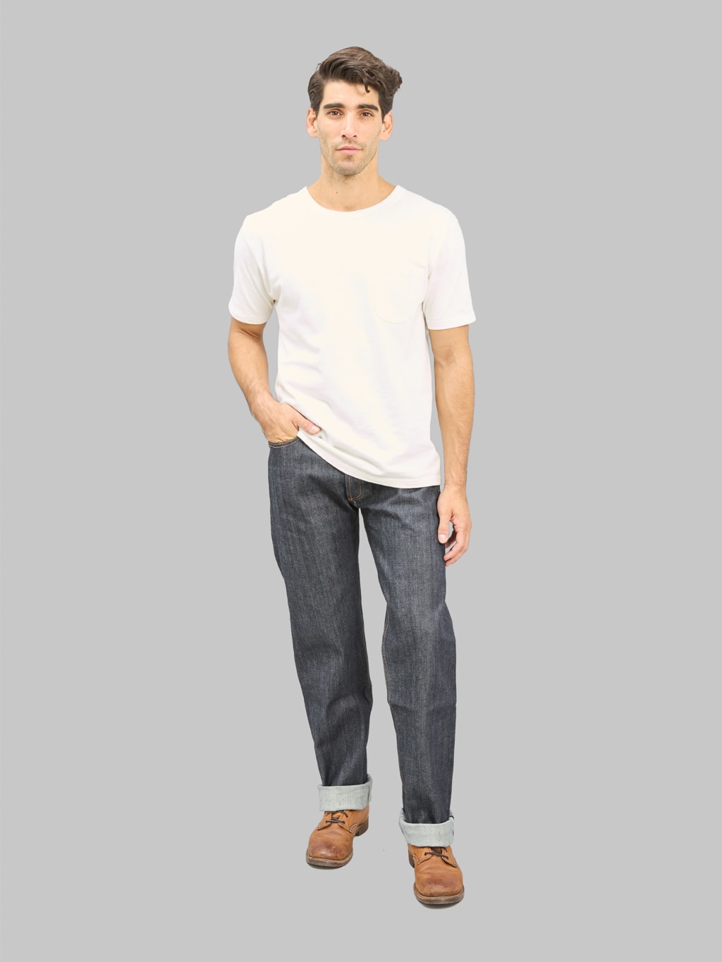 3sixteen CS 100 Classic Straight Jeans styled