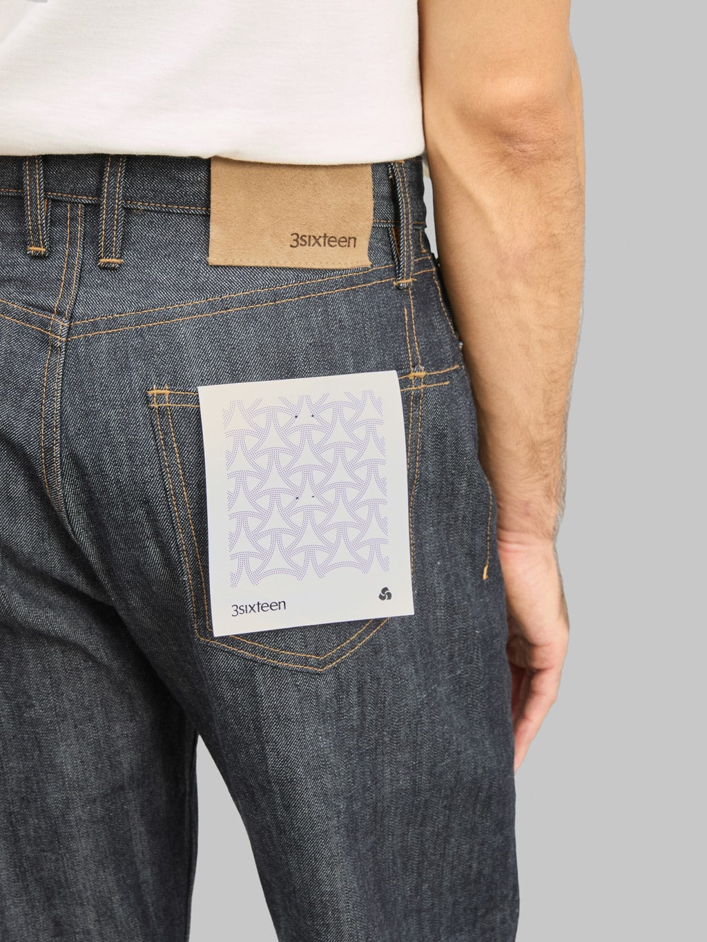 3sixteen RS 100 Relaxed Straight Jeans pocket back