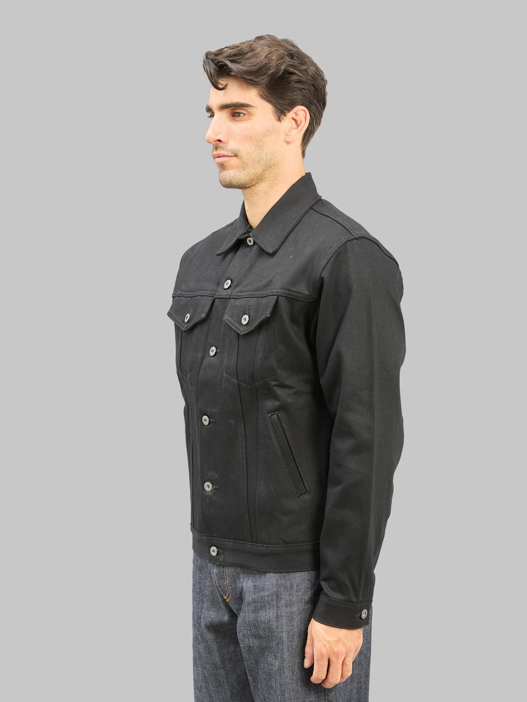 3sixteen Type 3s Denim Jacket Double Black