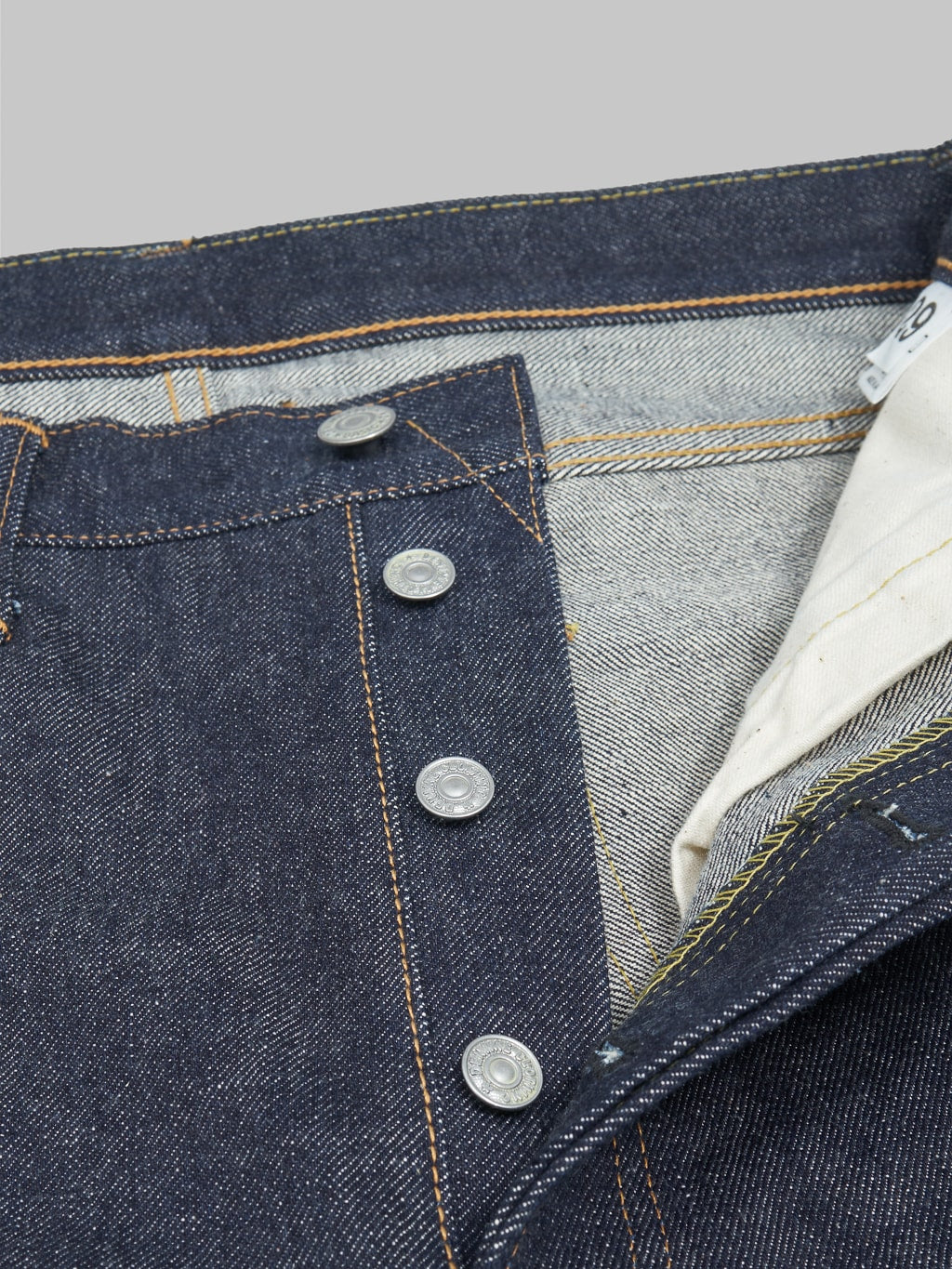 Denime by Warehouse 220A Regular Straight Jeans buttons