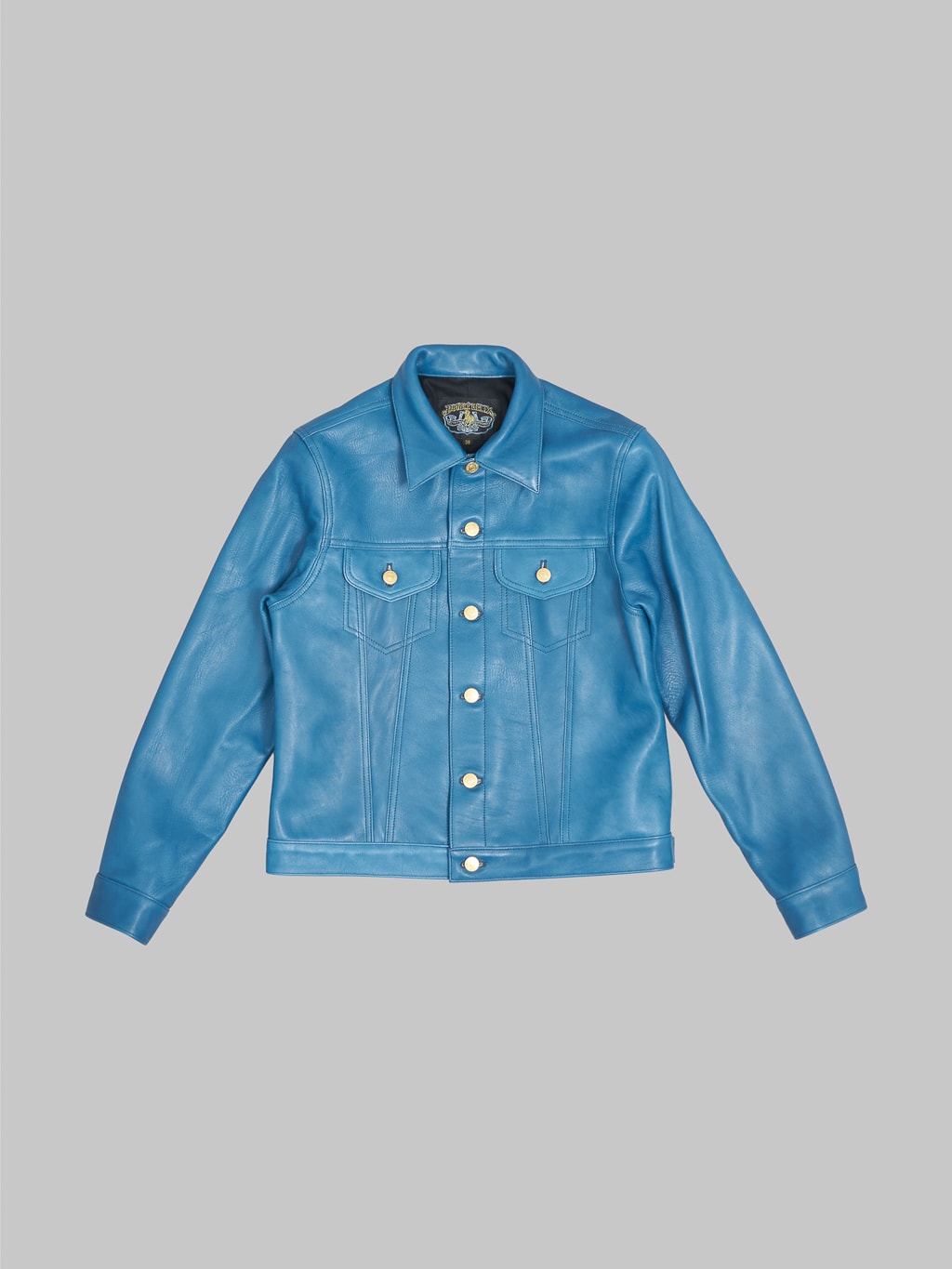 Double Helix Western Pioneer Indigo Dyed Horsehide type 3 Jacket front