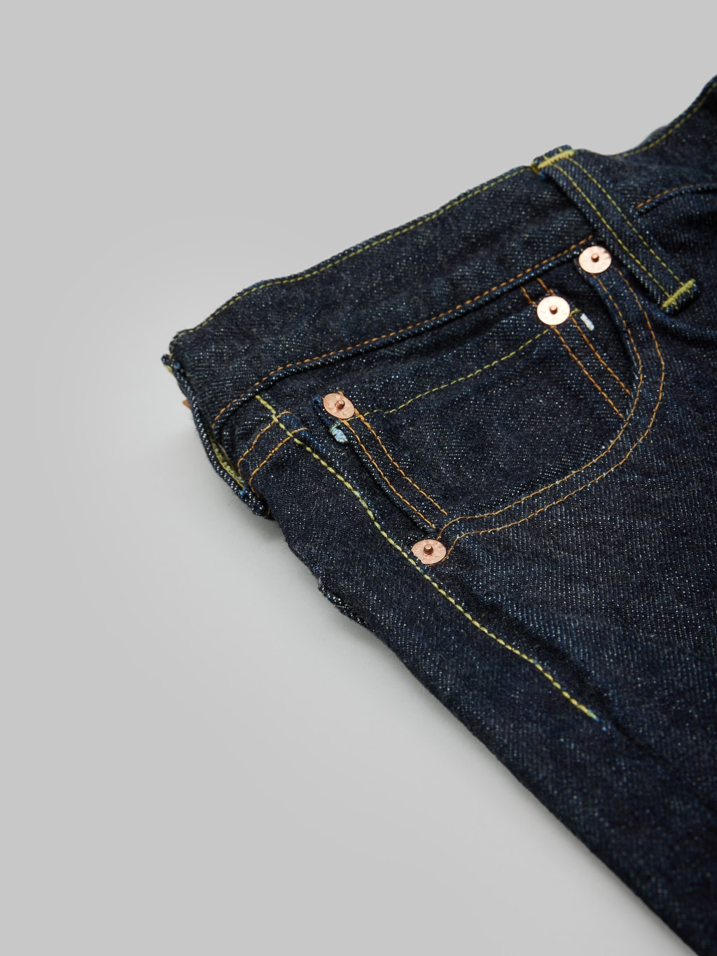 Fob factory slim straight denim jeans coin pocket detail