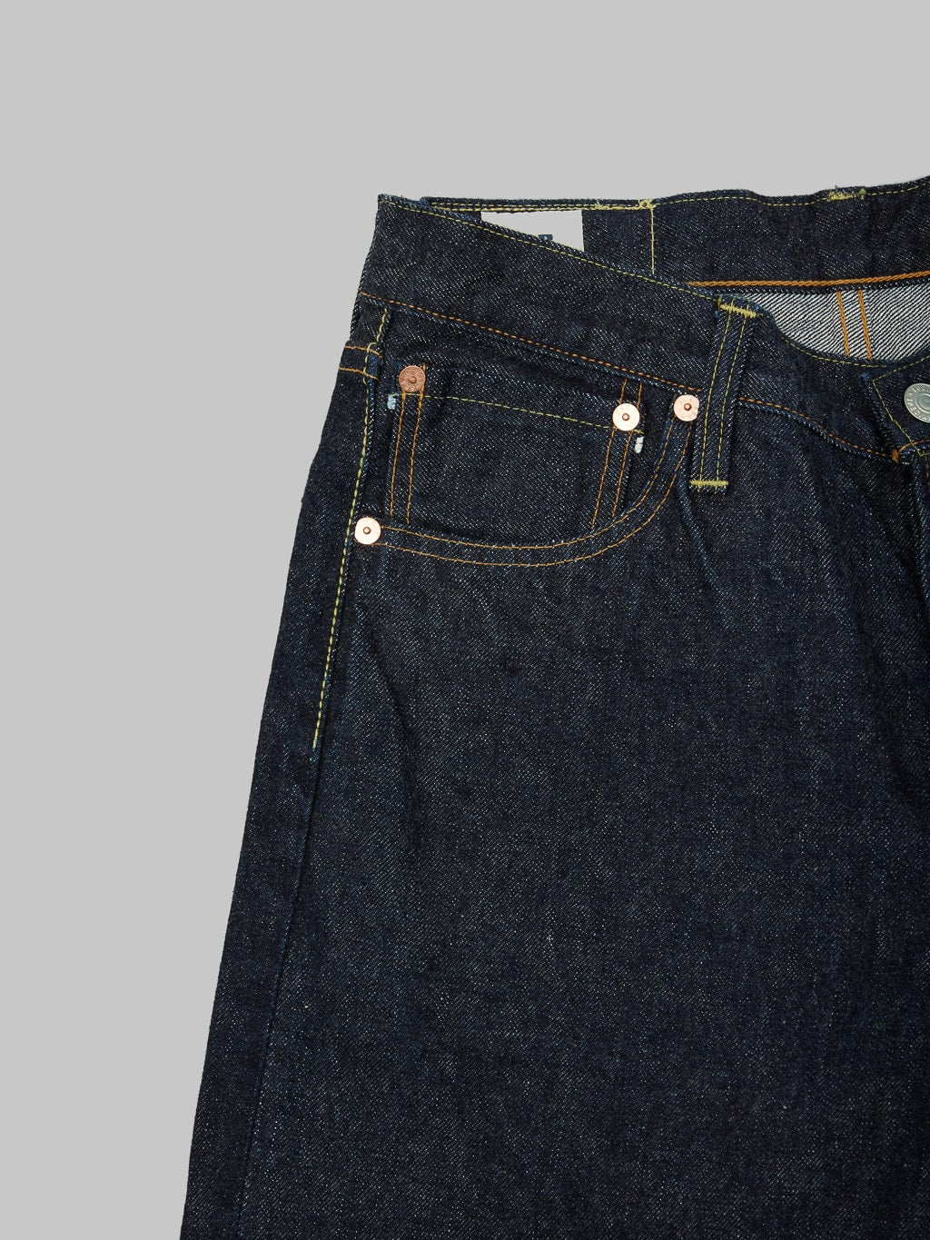 Fob factory slim straight denim jeans front pocket