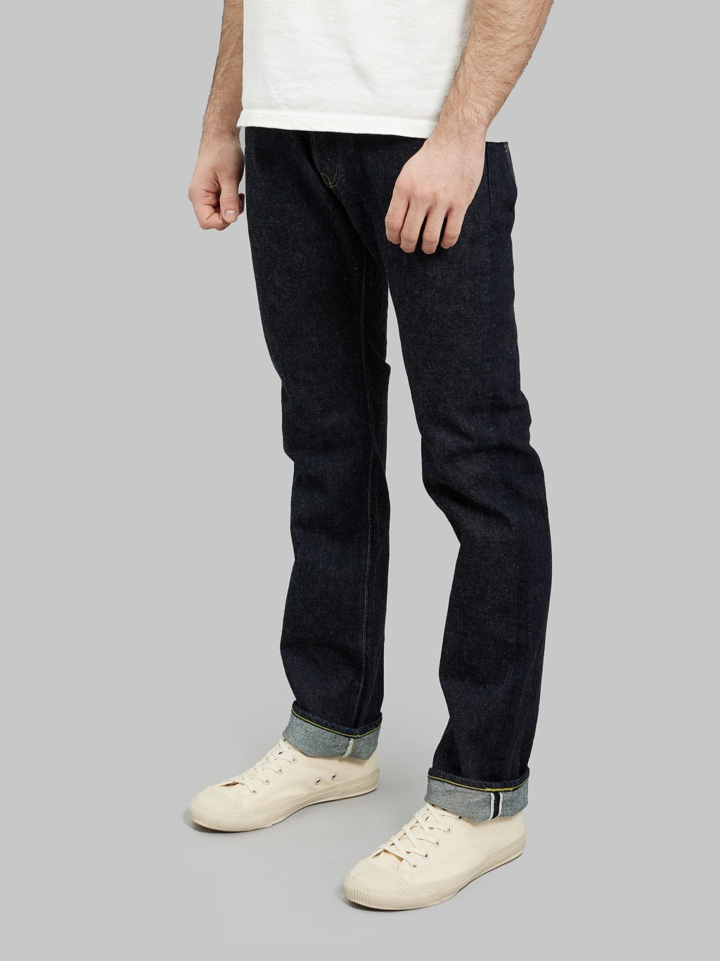 Fob factory slim straight denim jeans side fit