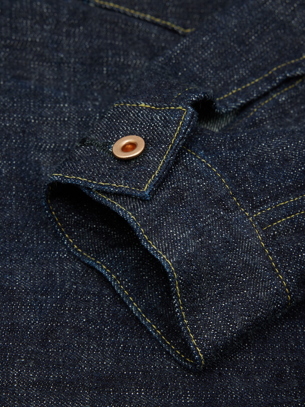 Fob factory denim pullover pocket shirt cuff detail