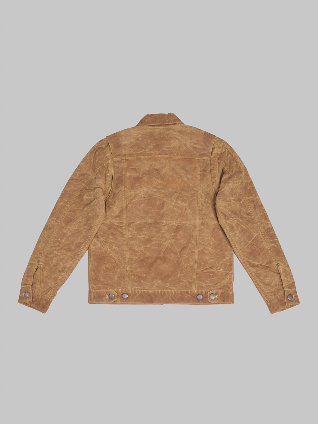 Freenote Cloth Riders Jacket Waxed Canvas Rust back
