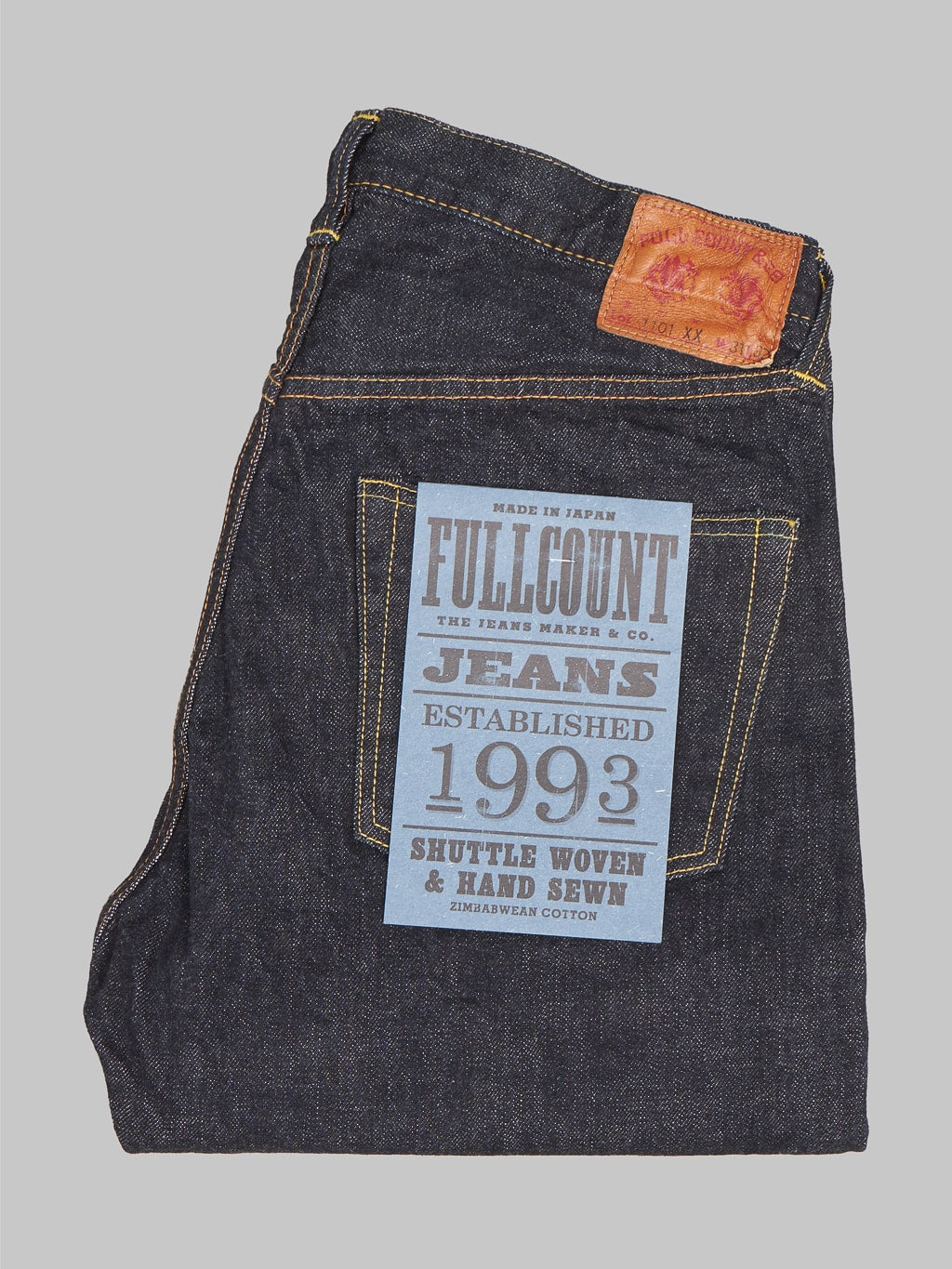 Fullcount 1101XXW regular Straight selvedge Jeans made in japan
