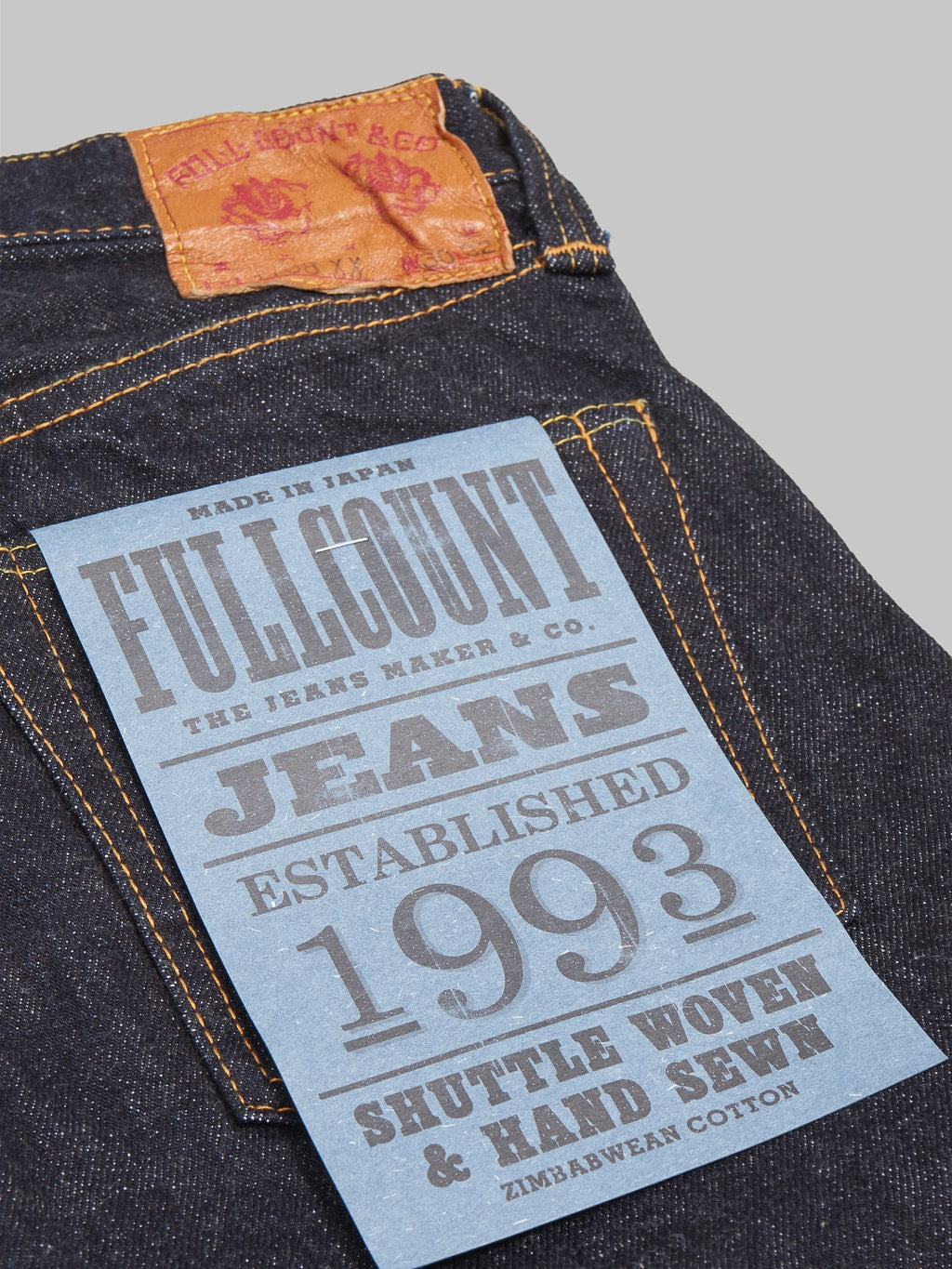 Fullcount 1108XXW Slim Straight Jeans pocket flasher