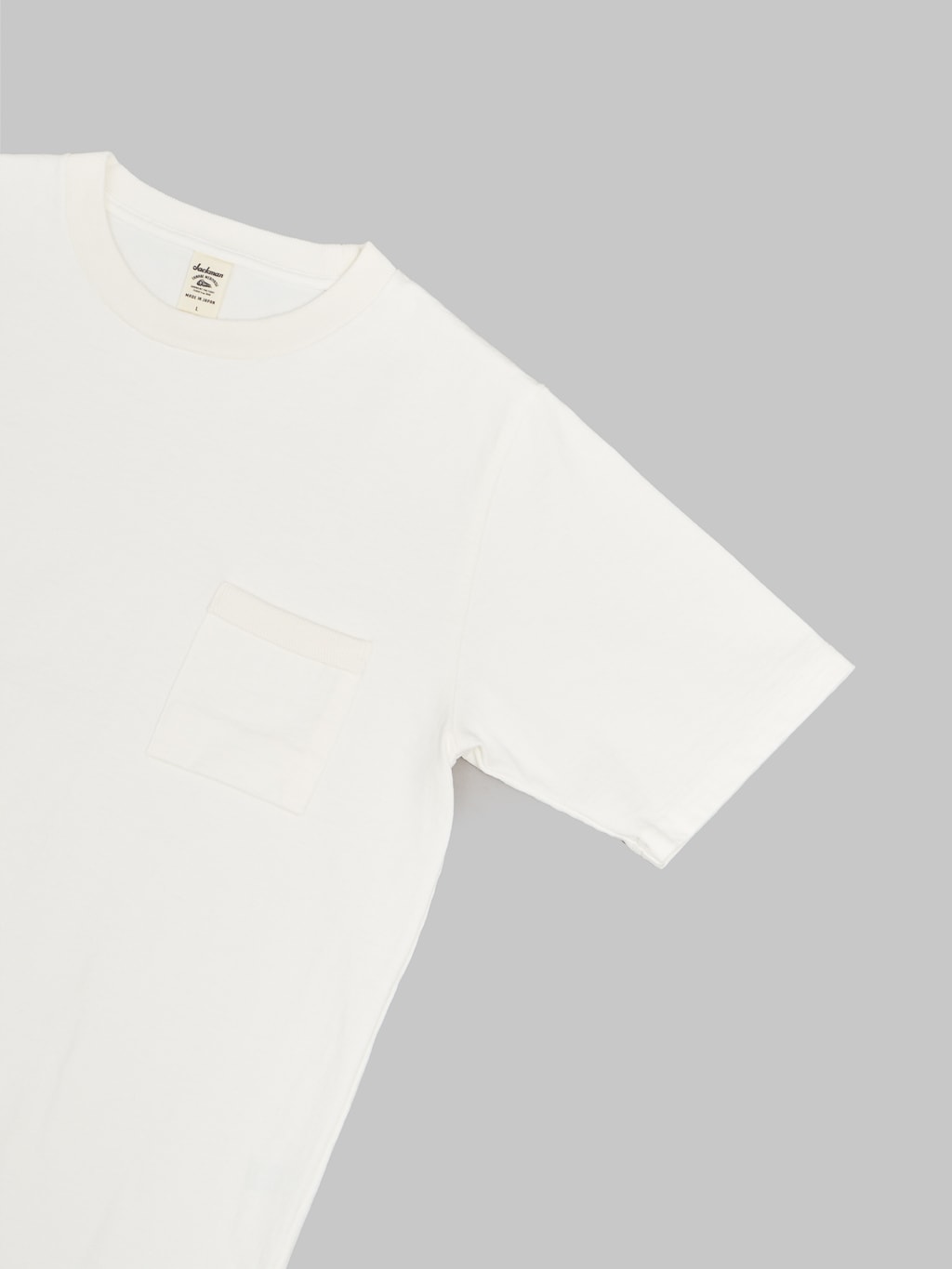 Jackman Dotsume Pocket T-Shirt Off White