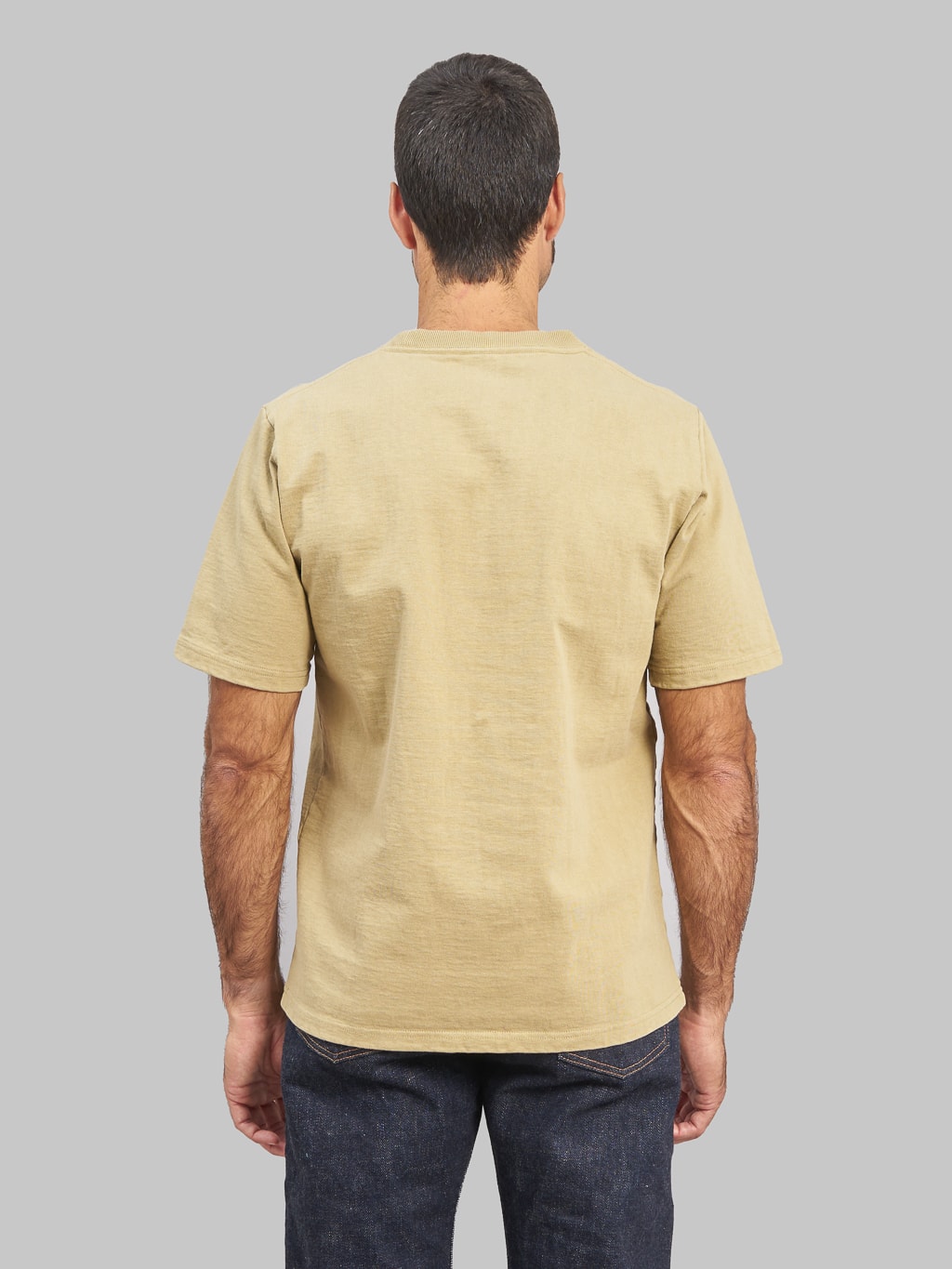 Jackman Dotsume Pocket loopwheel TShirt hard butter back fit