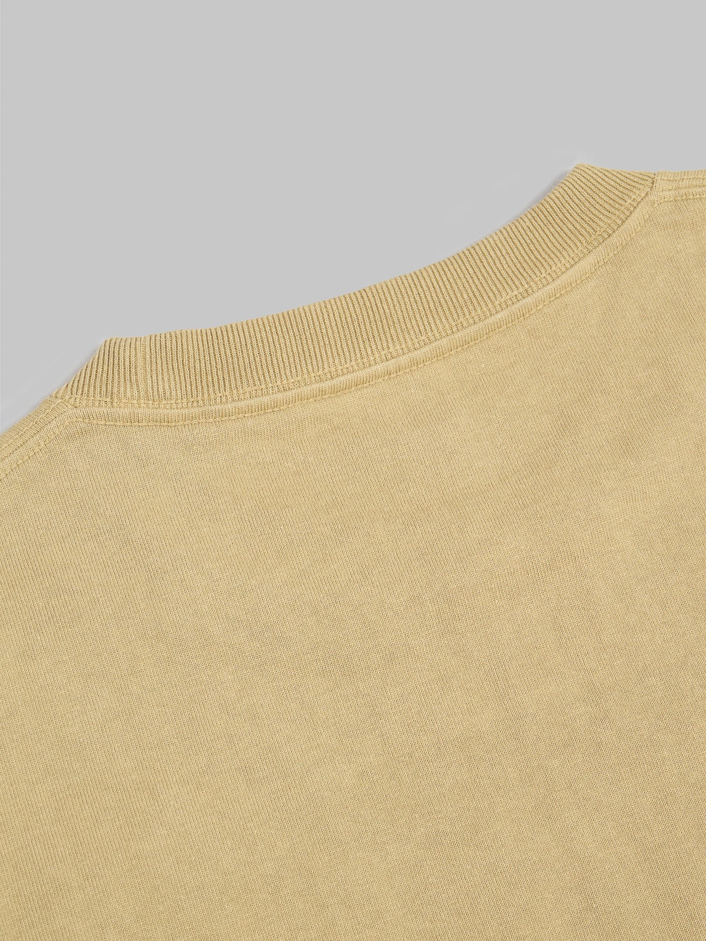 Jackman Dotsume Pocket loopwheel TShirt hard butter collar