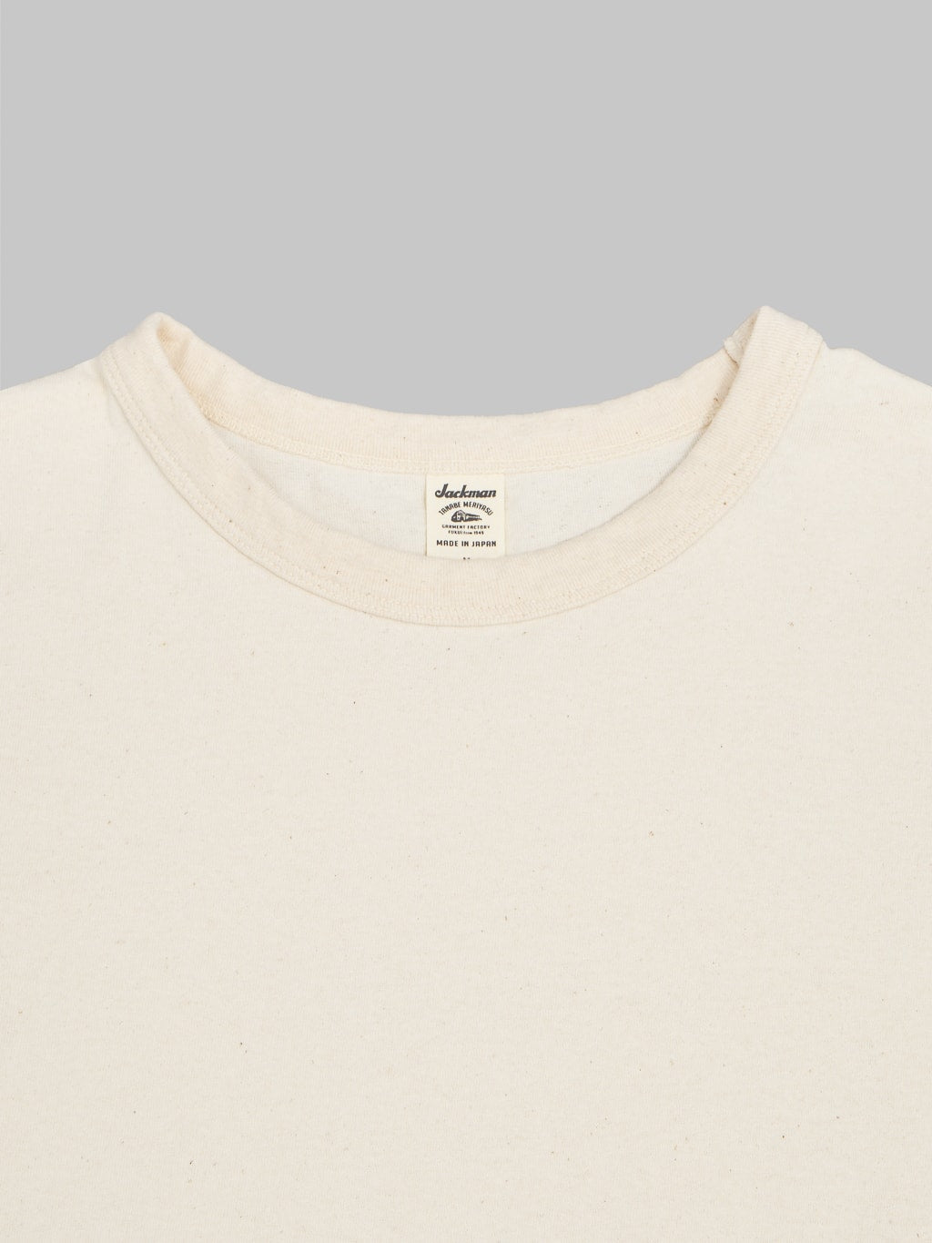 Jackman Lead Off TShirt Kinari midweight ribbed collar
