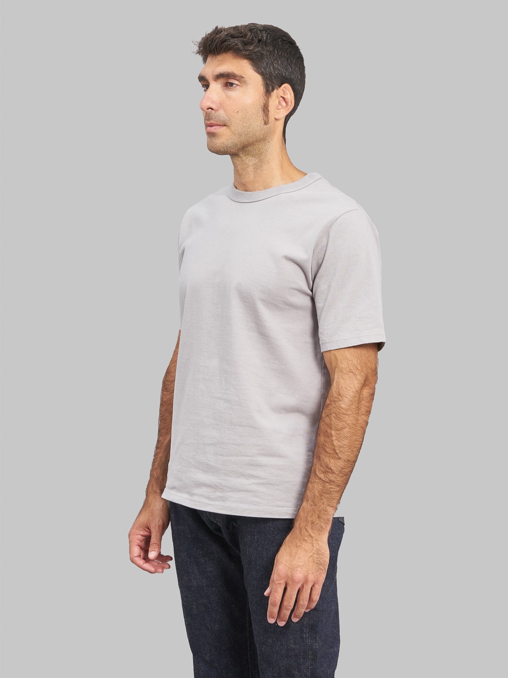Jackman Lead Off TShirt grey midweight side fit