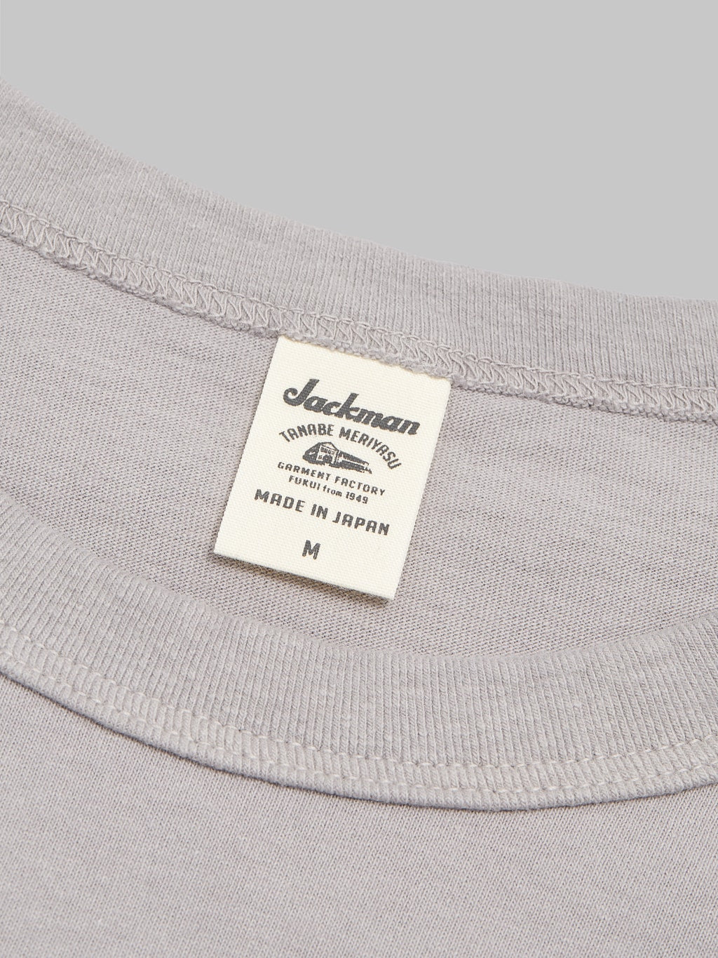 Jackman Lead Off TShirt grey midweight size label