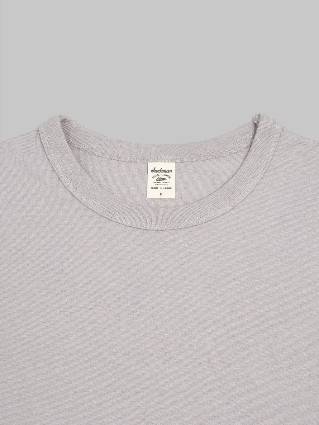 Jackman Lead Off TShirt grey midweight collar