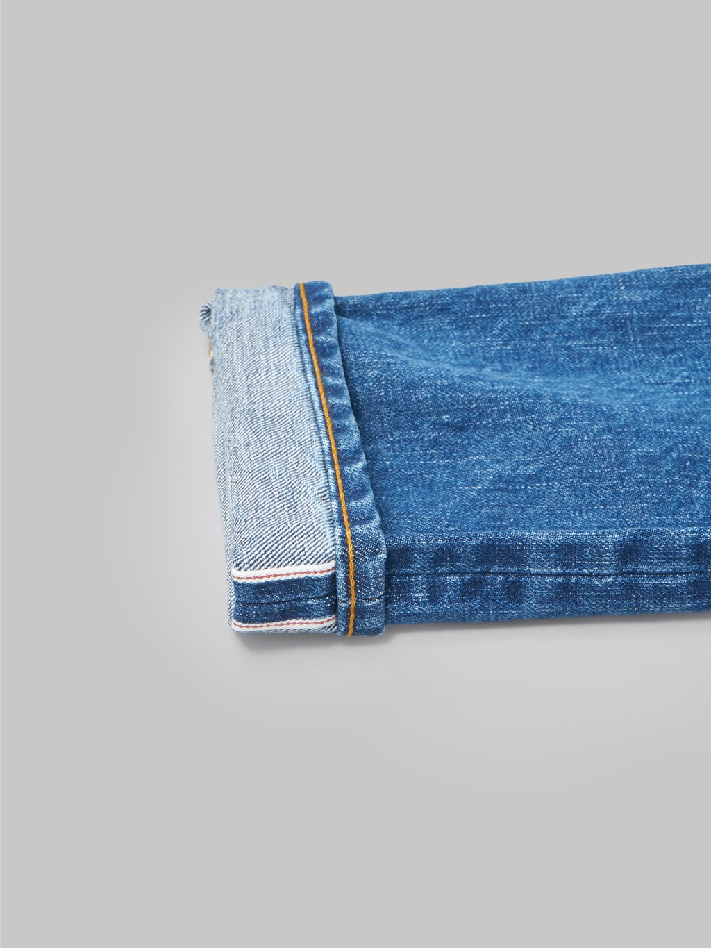 Japan Blue J201 MID US Cotton Circle Washed Tapered selvedge Jeans weft