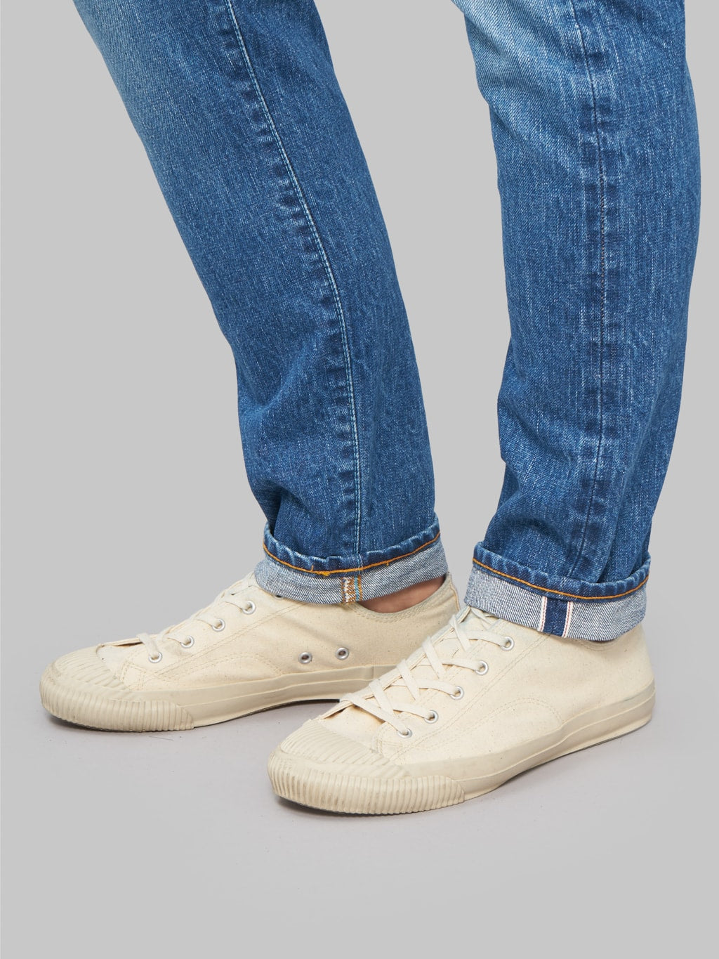 Japan Blue J201 MID US Cotton Circle Washed Tapered selvedge Jeans selvedge