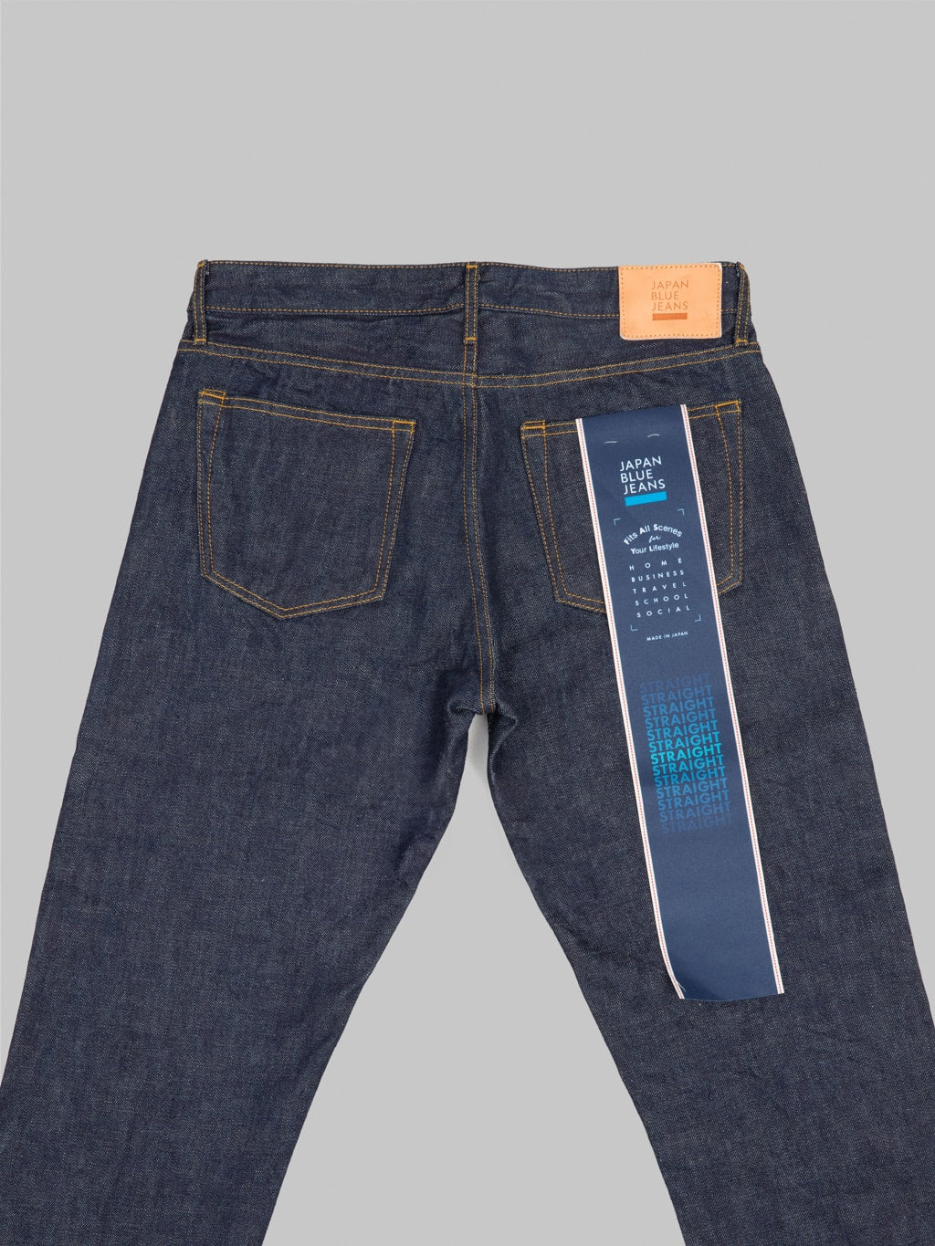 Japan Blue J304 Africa cotton Circle Straight selvedge Jeans back details