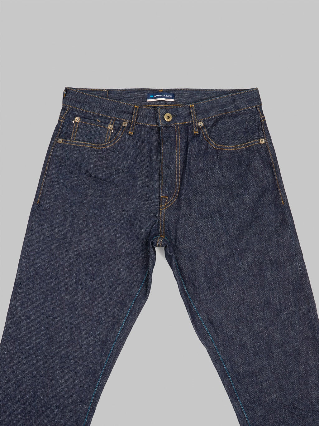 Japan Blue J304 Africa cotton Circle Straight selvedge Jeans front details