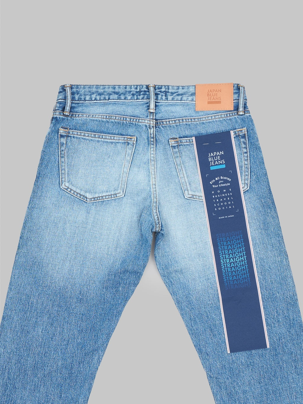 Japan Blue J304 Africa cotton Stonewashed Straight Jeans back details
