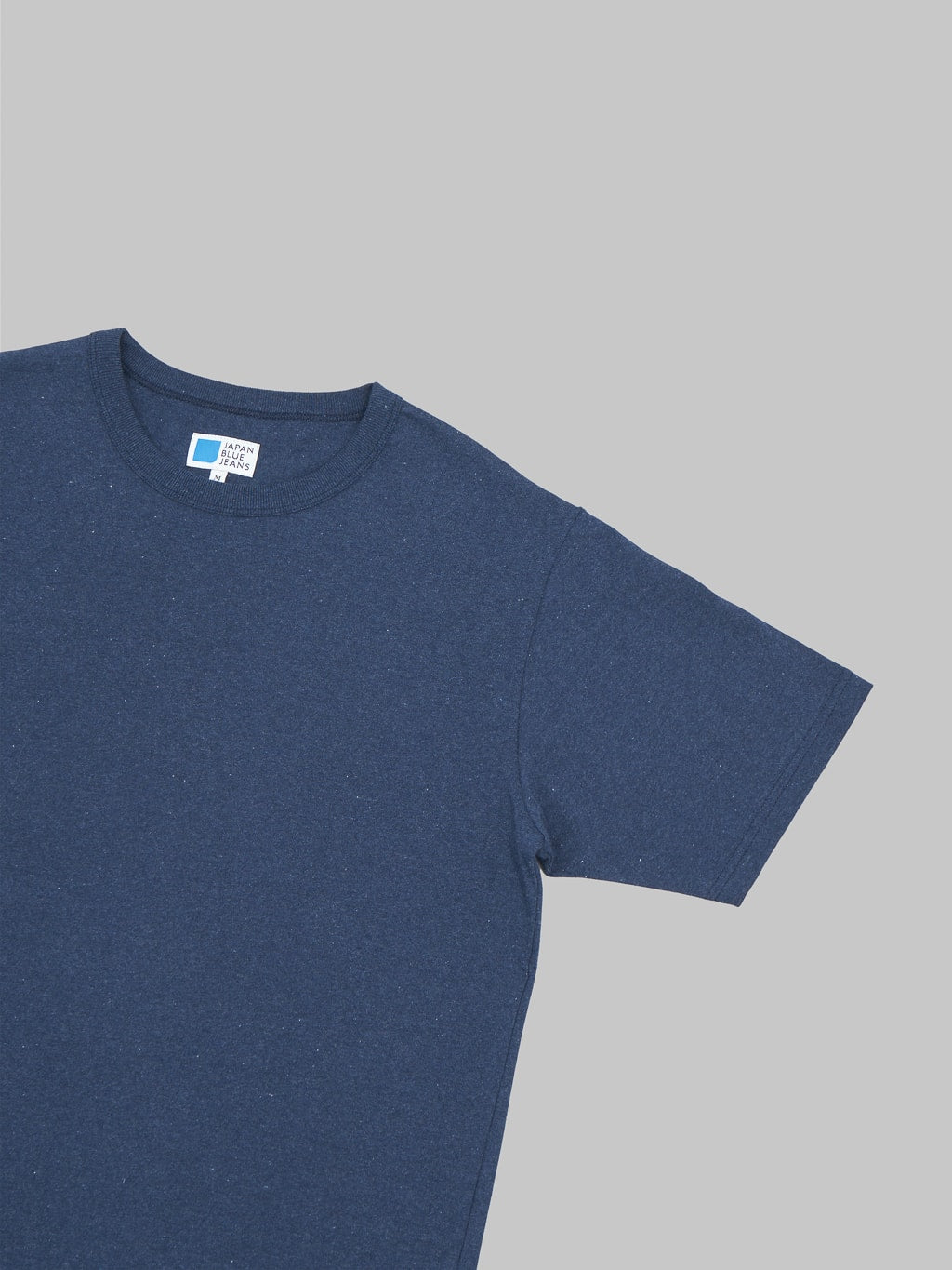 Japan Blue Recycled Denim Tshirt Dark Indigo sleeve