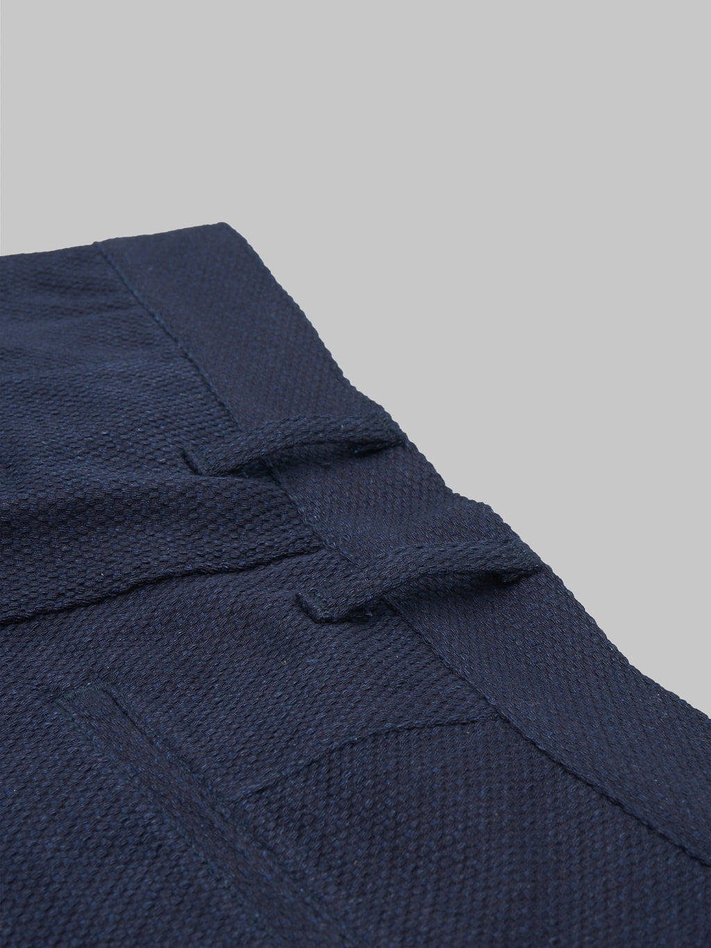 Japan Blue sashiko indigo jacquard shorts belt lopp