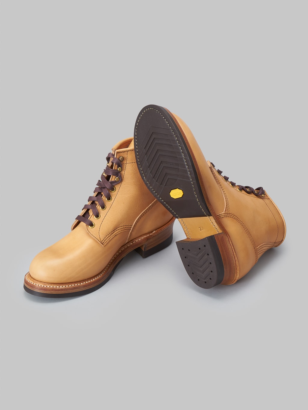 John Lofgren Steel Gang Boots Badalassi Carlo Vegetable Tanned Leather Bone woodsman