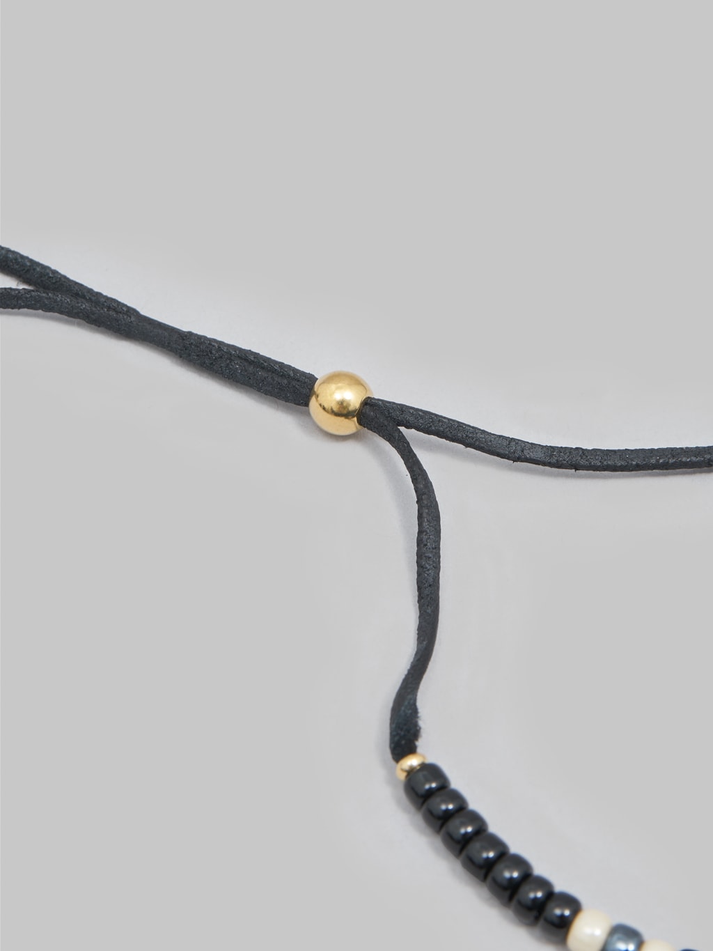 Kobashi Studio 5mm Traditional Beads Bracelet Black Blue made in japan