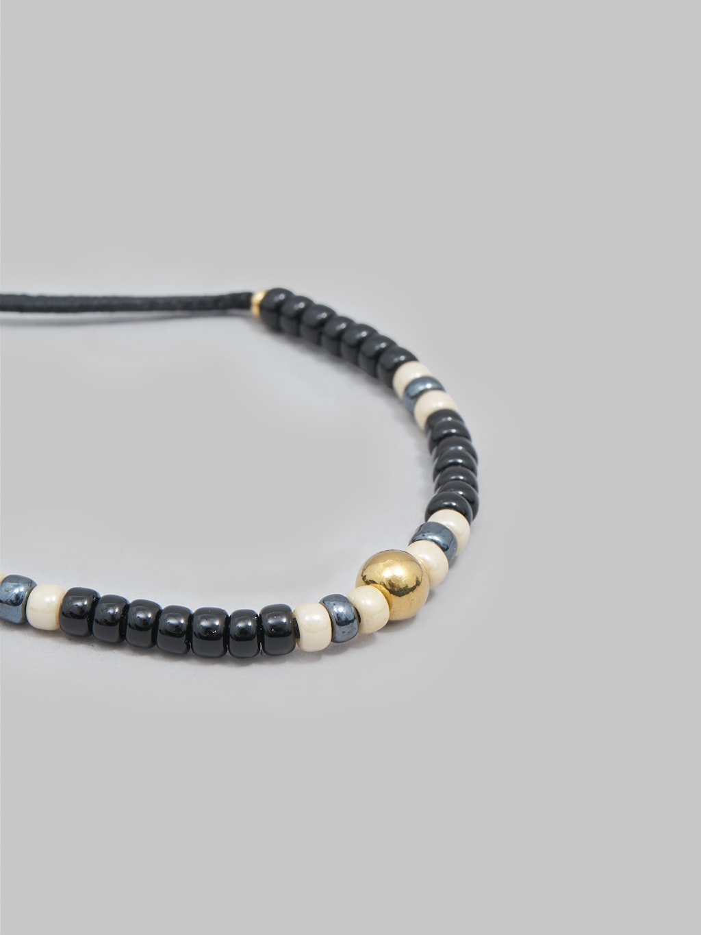 Kobashi Studio 5mm Traditional Beads Bracelet Black/Blue