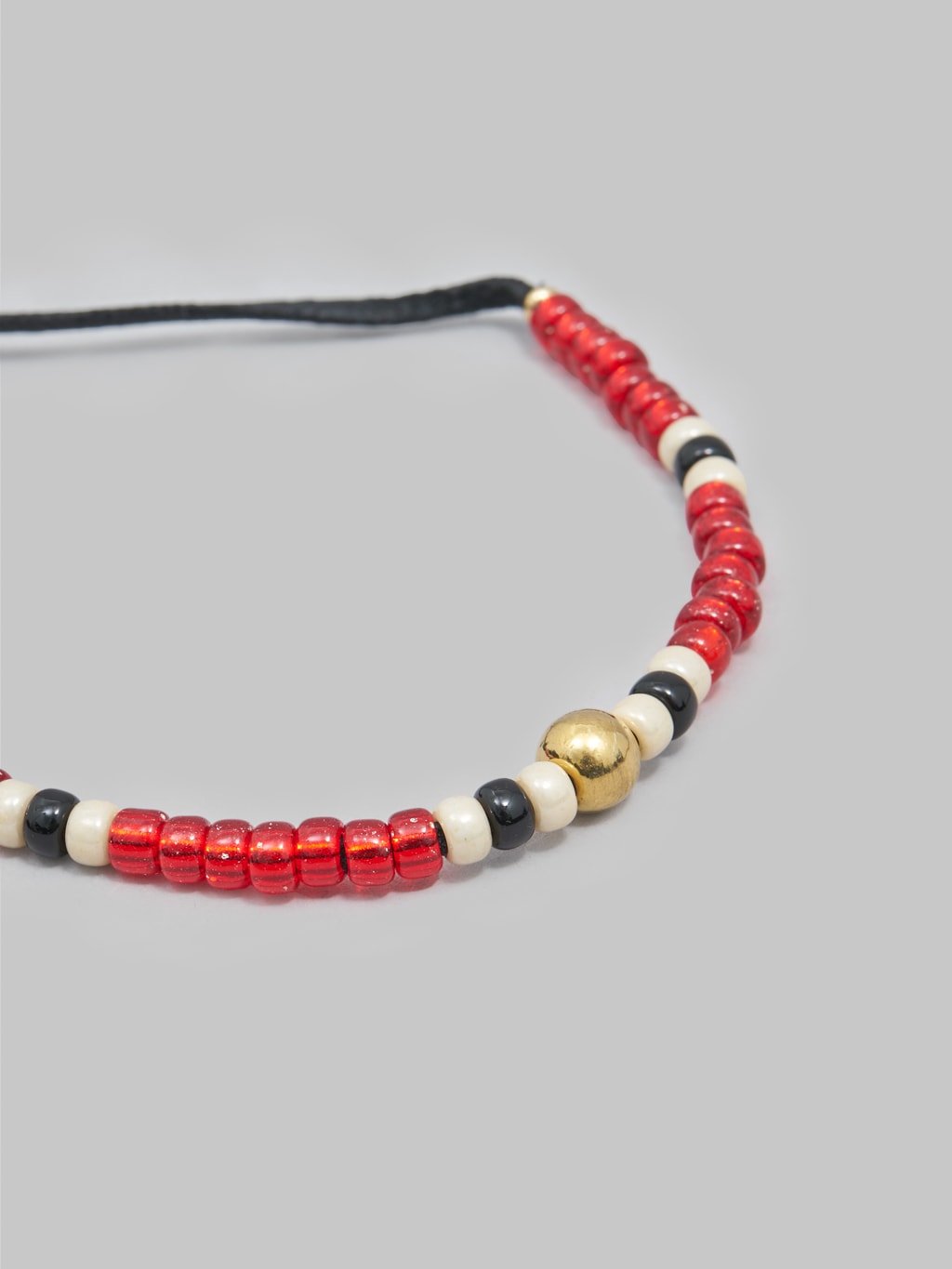 Kobashi Studio 5mm Traditional Beads Bracelet Red/Black