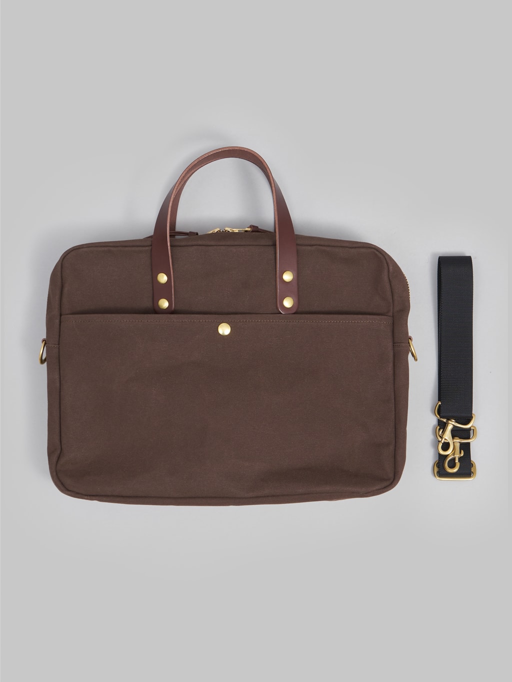 Kobashi Studio Briefcase Brown canvas accesories