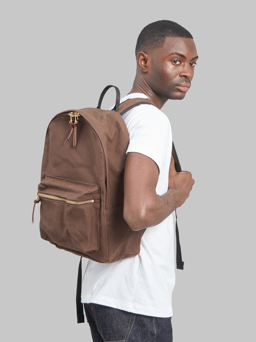 Kobashi Studio Standard Backpack Brown style