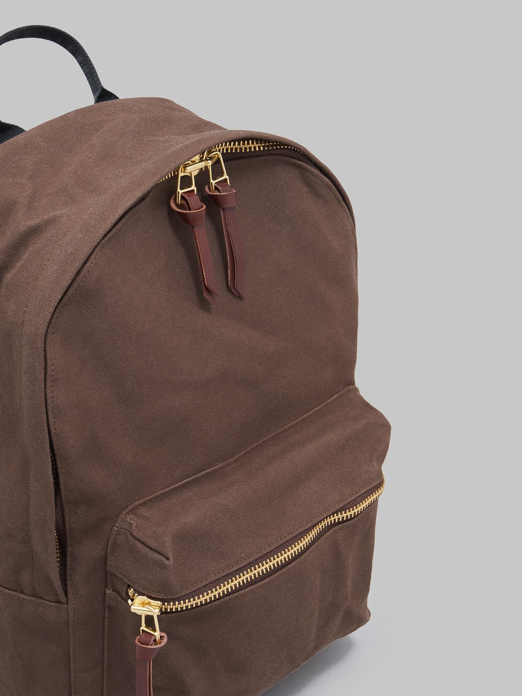 Kobashi Studio Standard Backpack Brown zippers