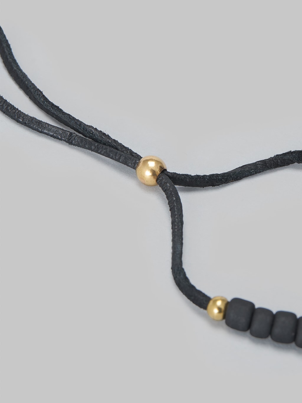 Kobashi Studio 7mm Traditional Beads Bracelet Matte Black/Turquoise Green