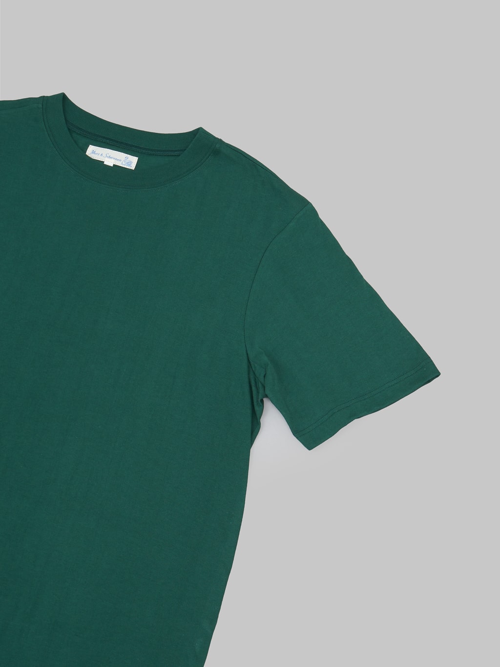 Merz b Schwanen 1950s Loopwheeled Classic TShirt green sleeve