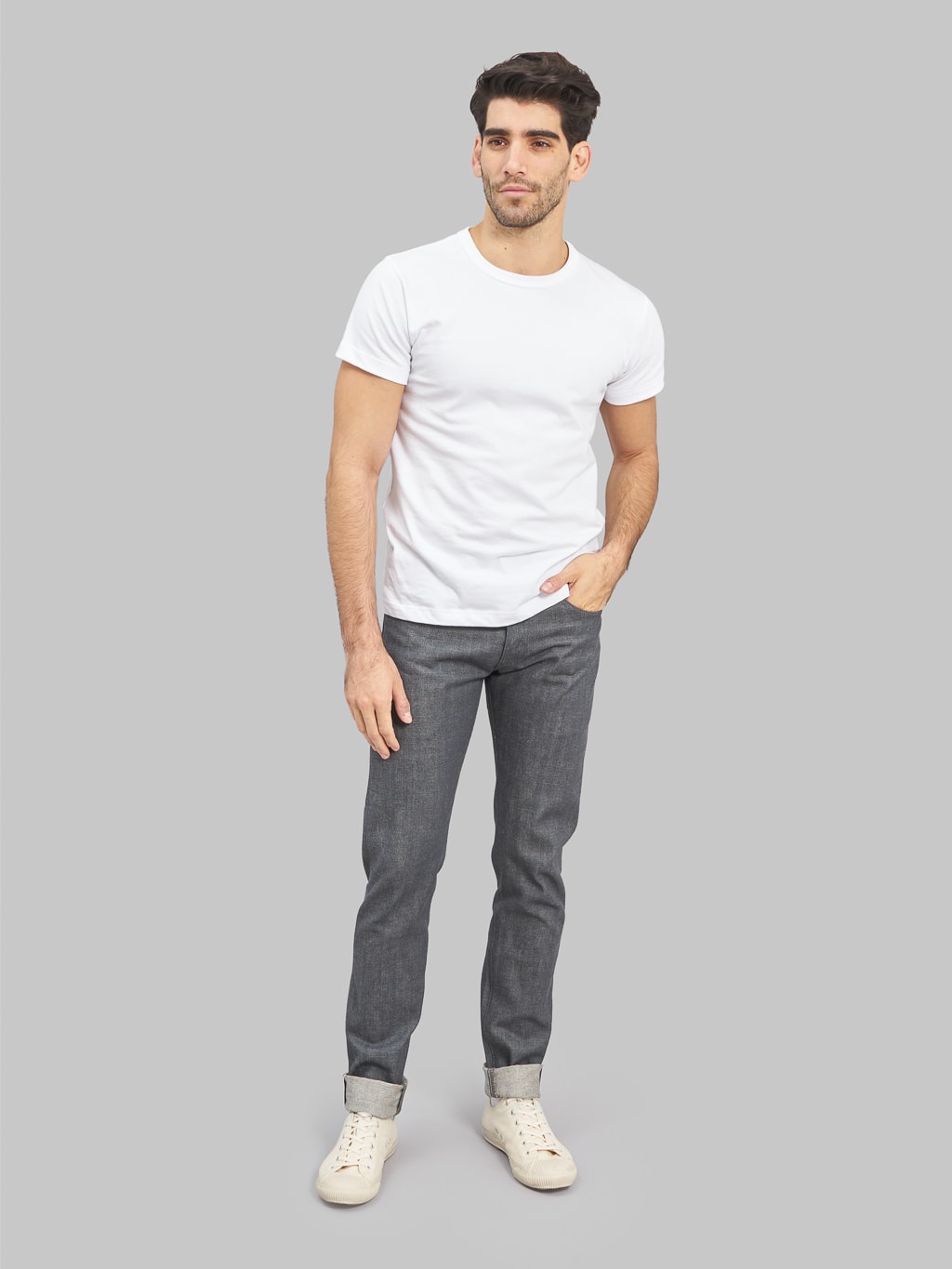 Grey tapered clearance jeans