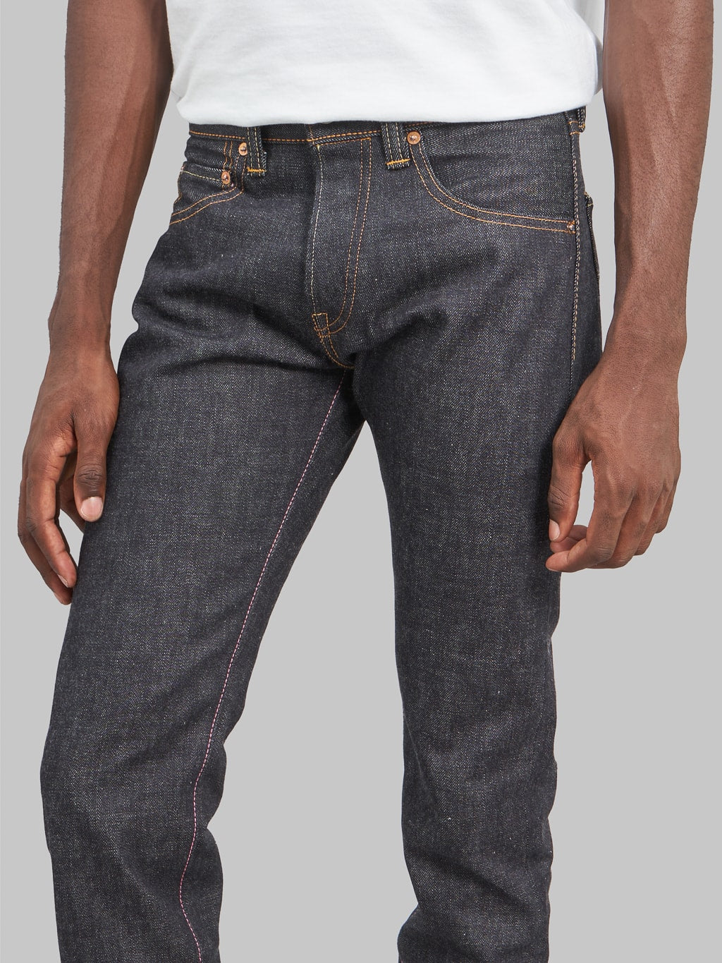 Momotaro 0306 V Tight Tapered Jeans high rise