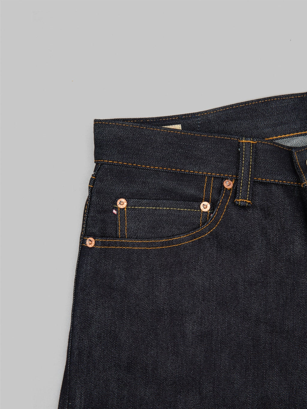 Momotaro 0605SILK 16oz Silk Denim Natural Tapered coin pouch