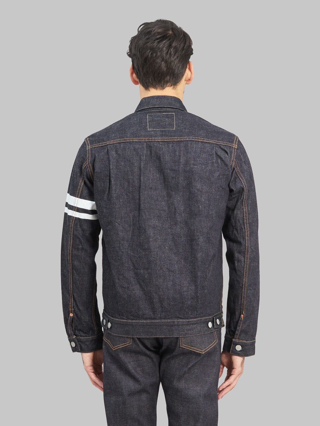 Momotaro 2105SP 5 Going To Battle Type II Jacket model back fit