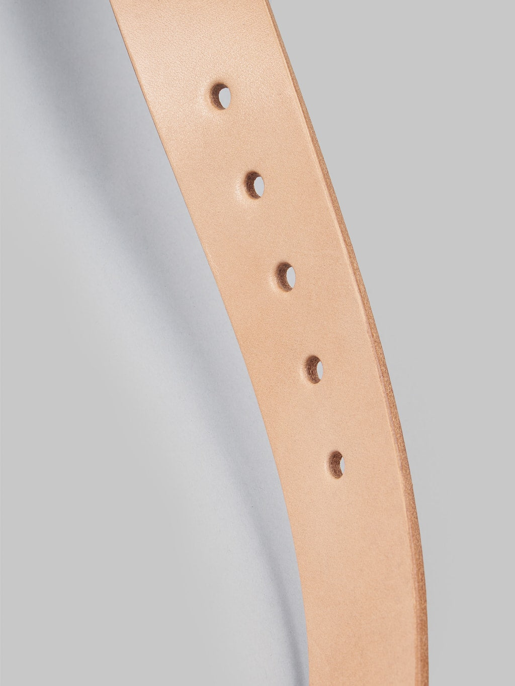 Momotaro AS 58 natural Bens Leather Belt holes