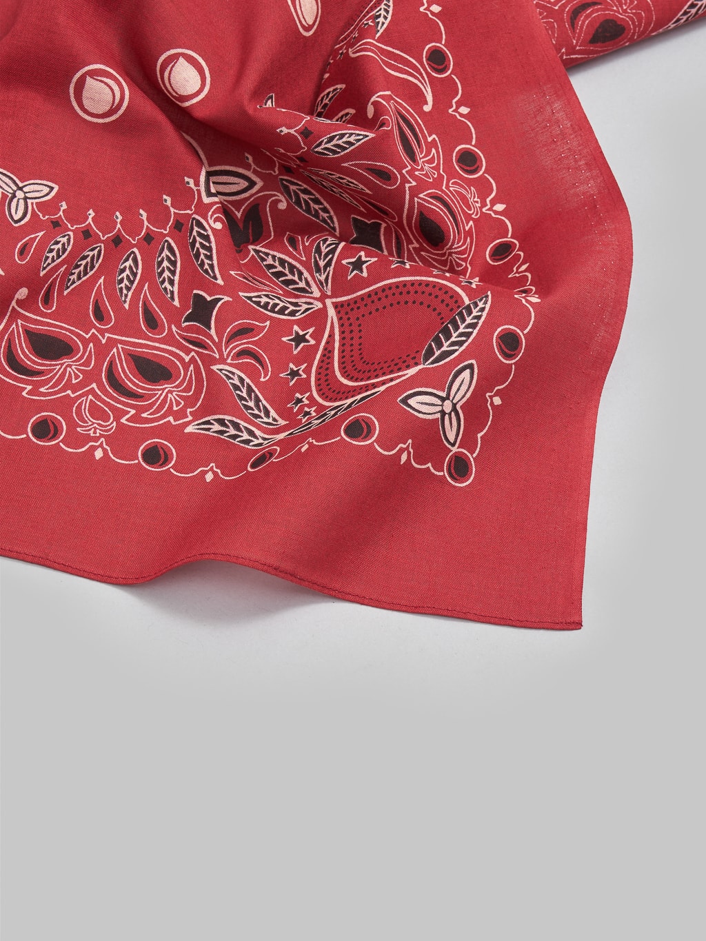 Momotaro AS 60 Original Bandana red cotton texture