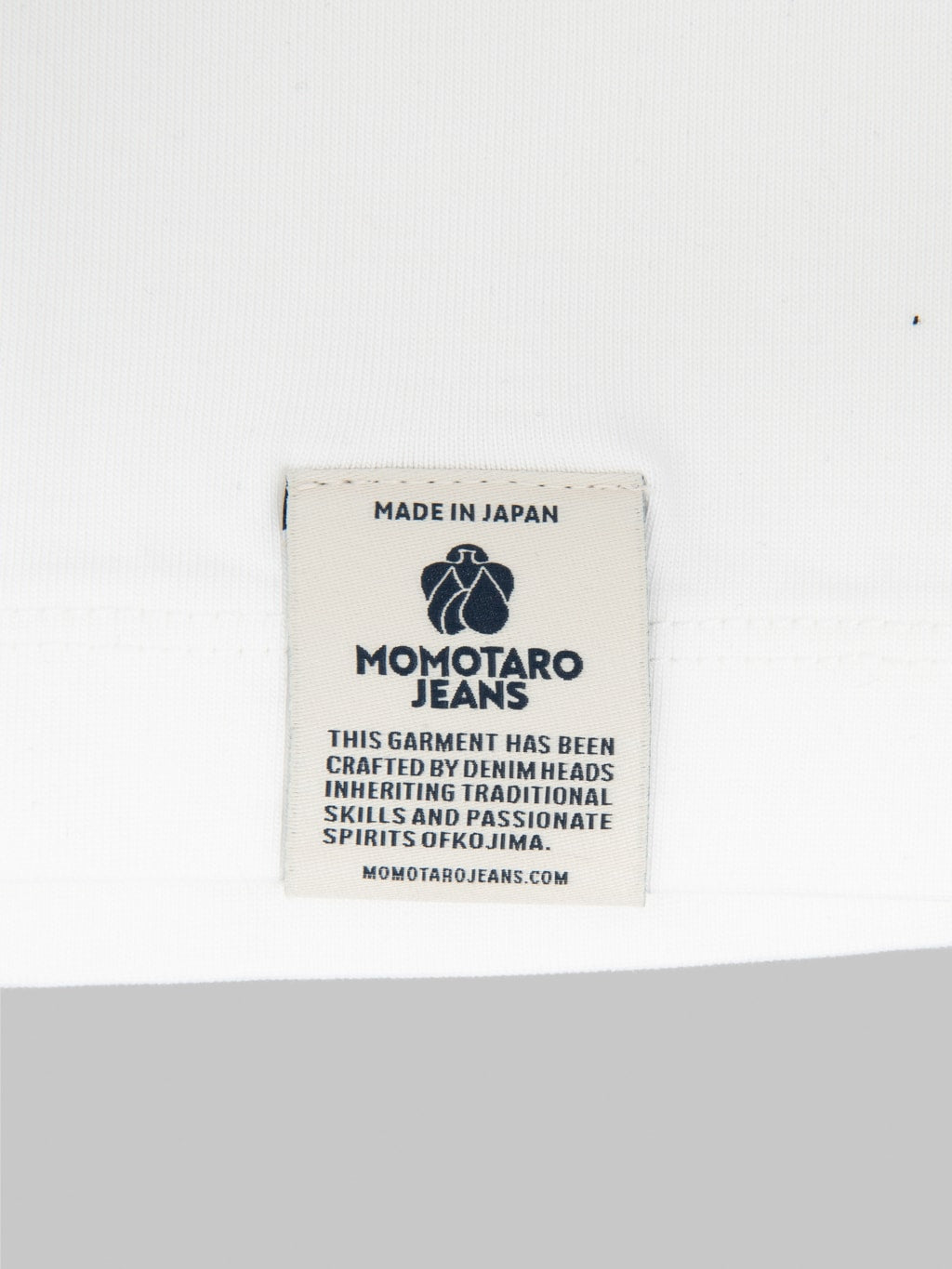 Momotaro MXTS1031 Heavy Ounce T-Shirt White interior tag