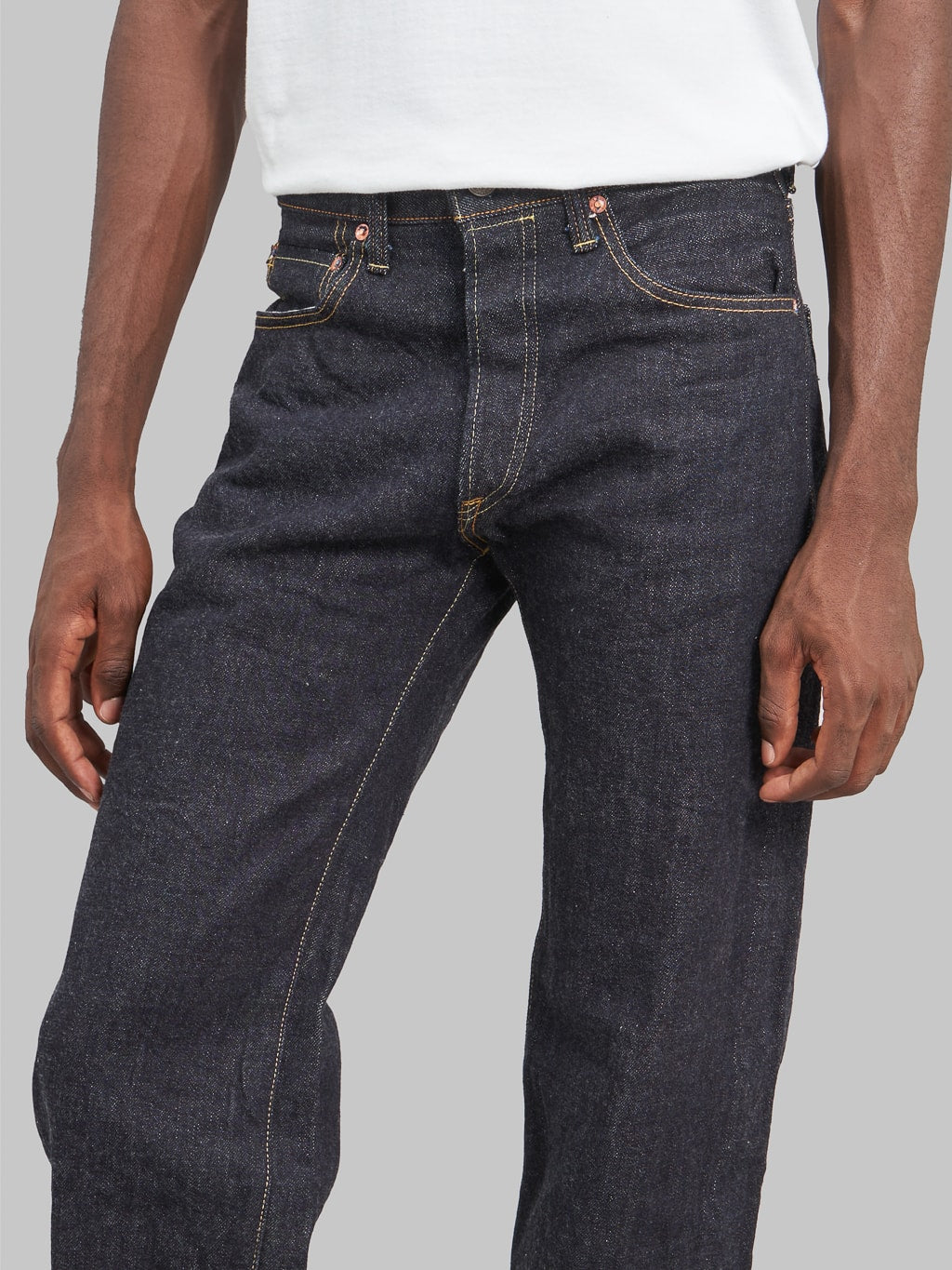 ONI Denim 200 Low Tension 15oz Wide Straight Jeans high rise